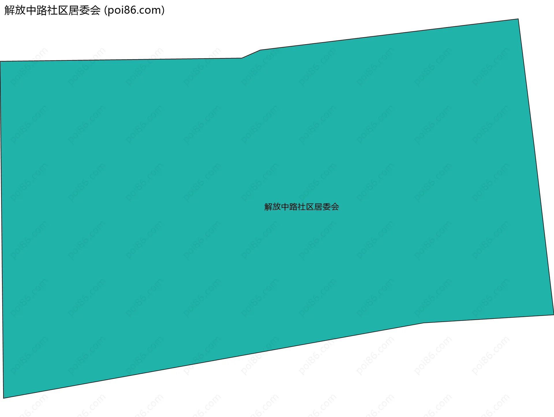 解放中路社区居委会边界地图