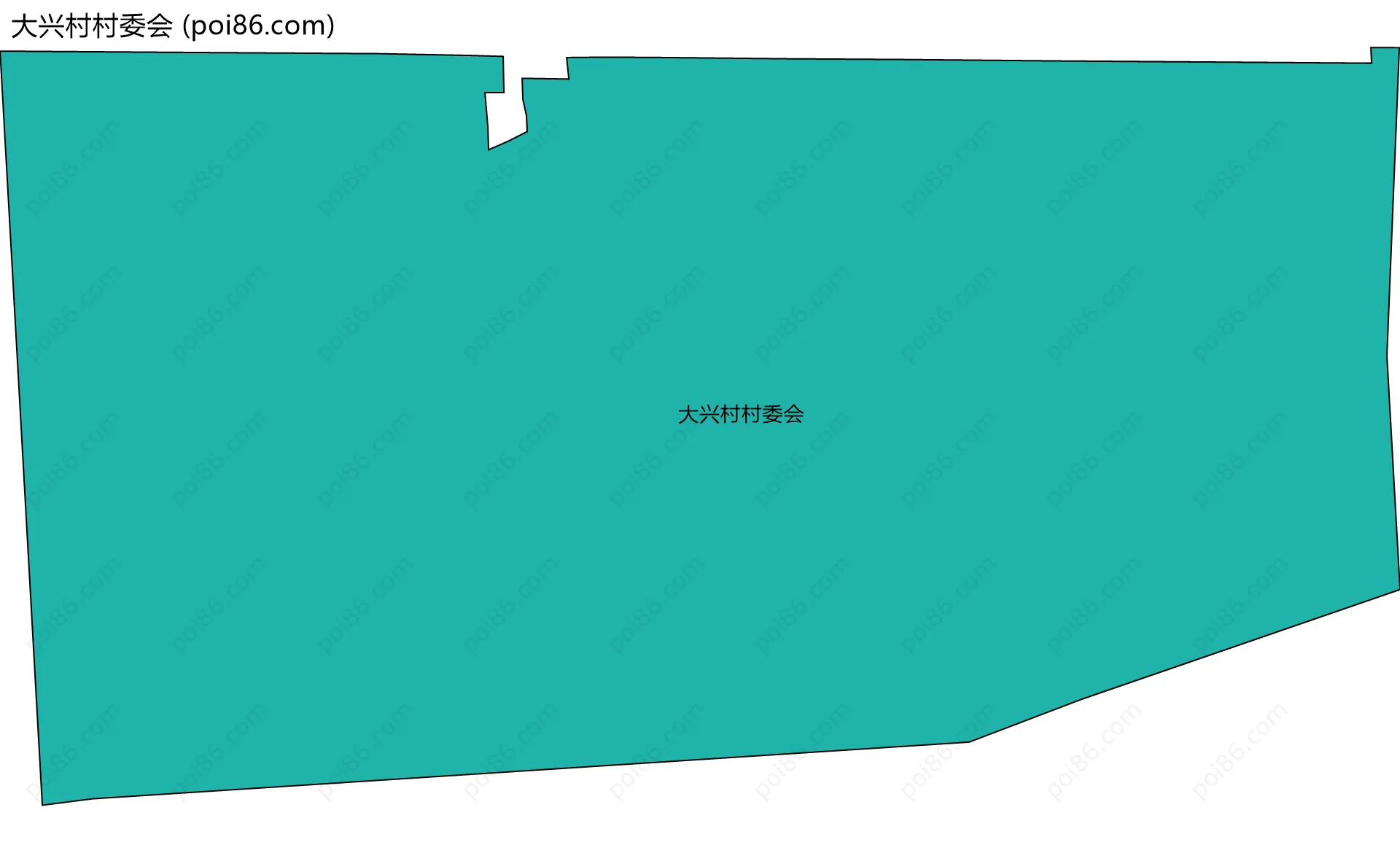 大兴村村委会边界地图