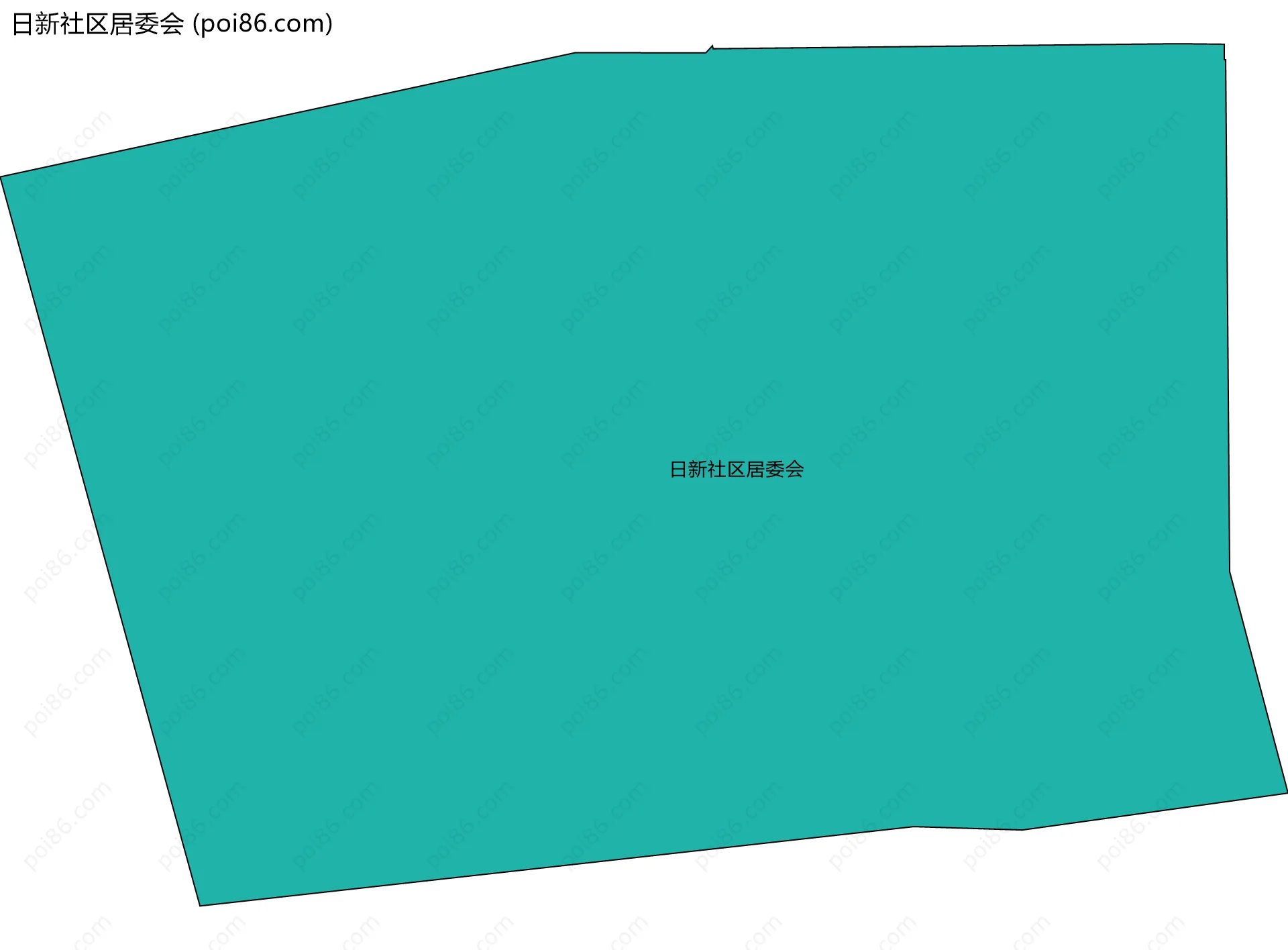 日新社区居委会边界地图