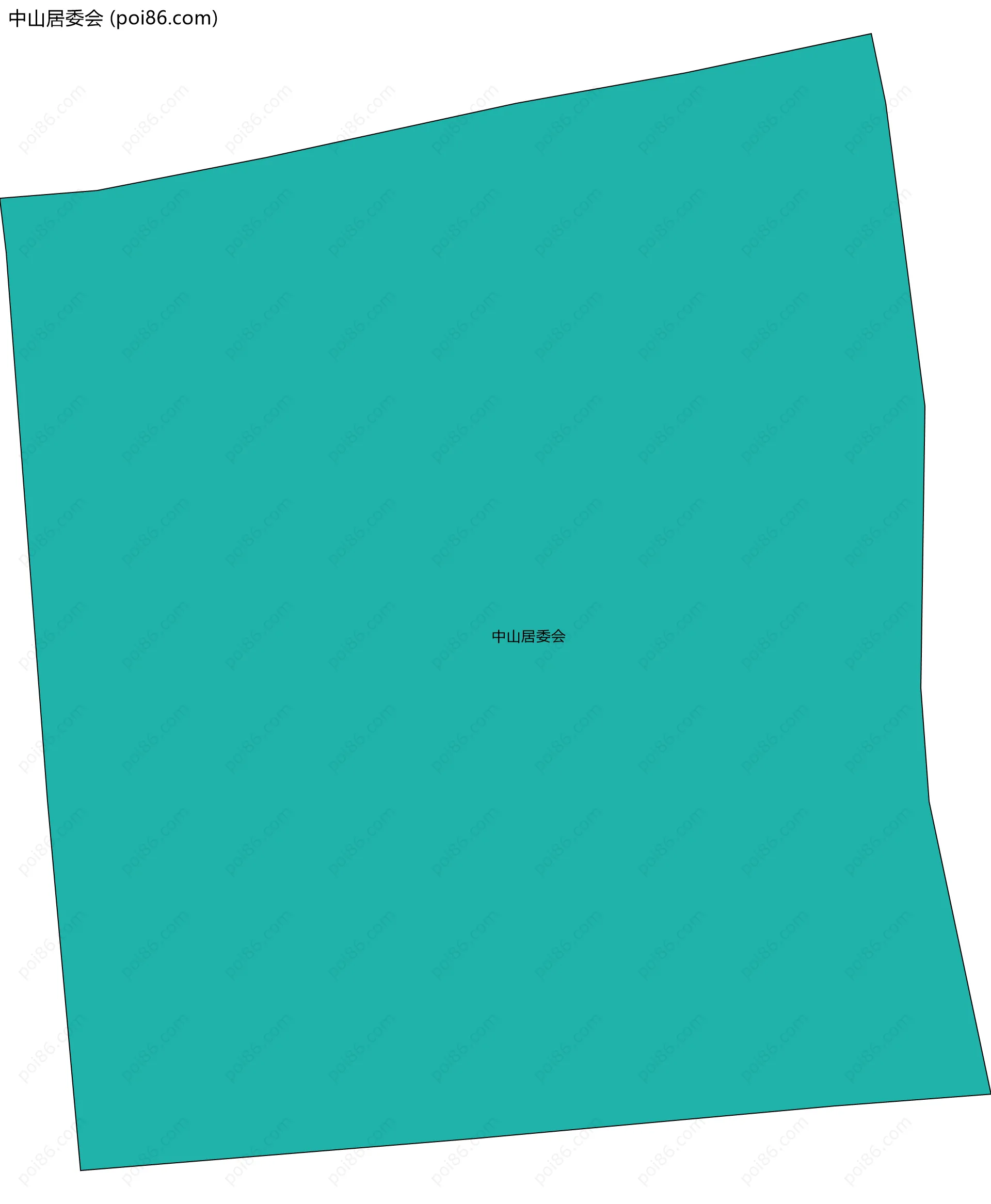 中山居委会边界地图