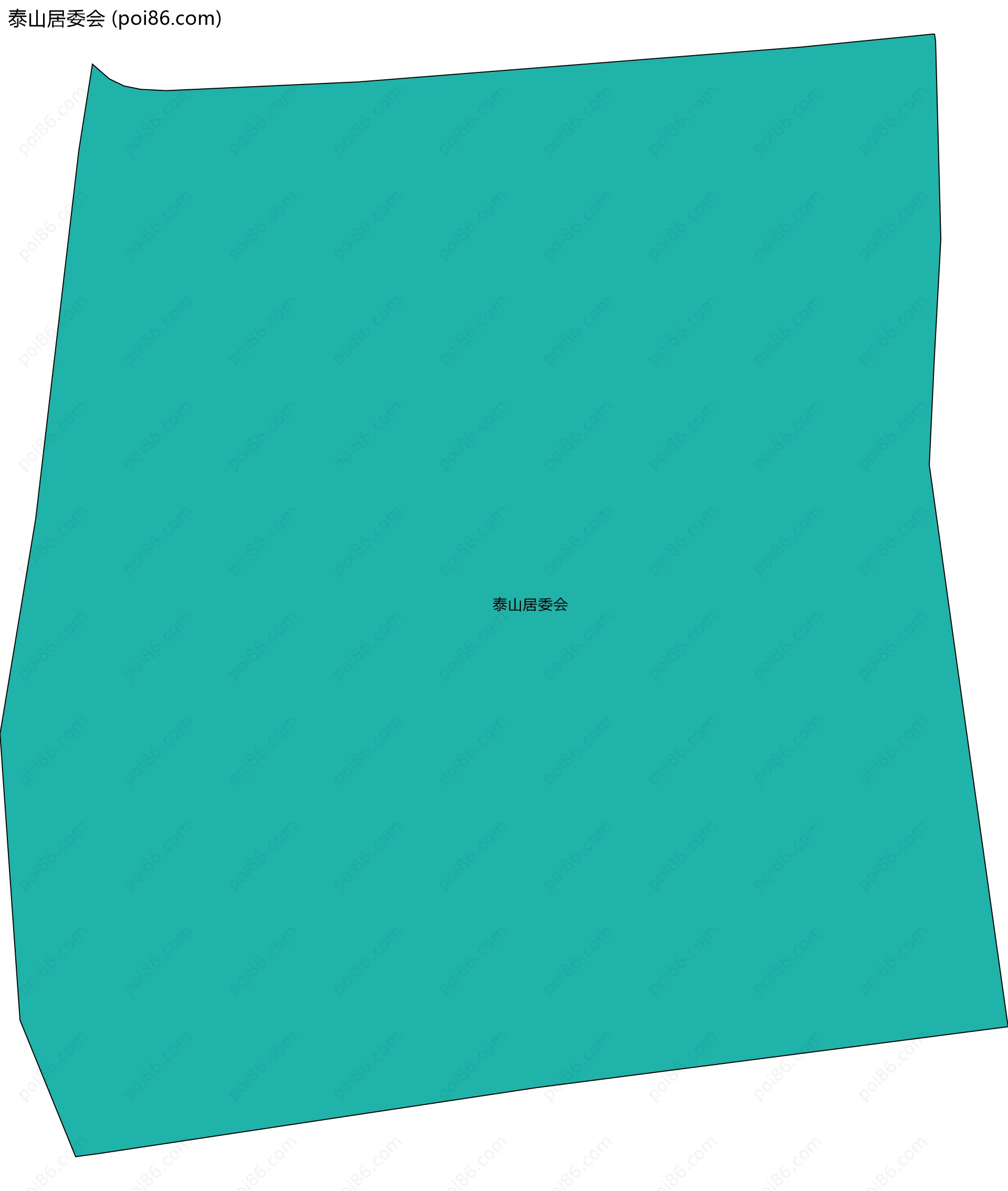 泰山居委会边界地图