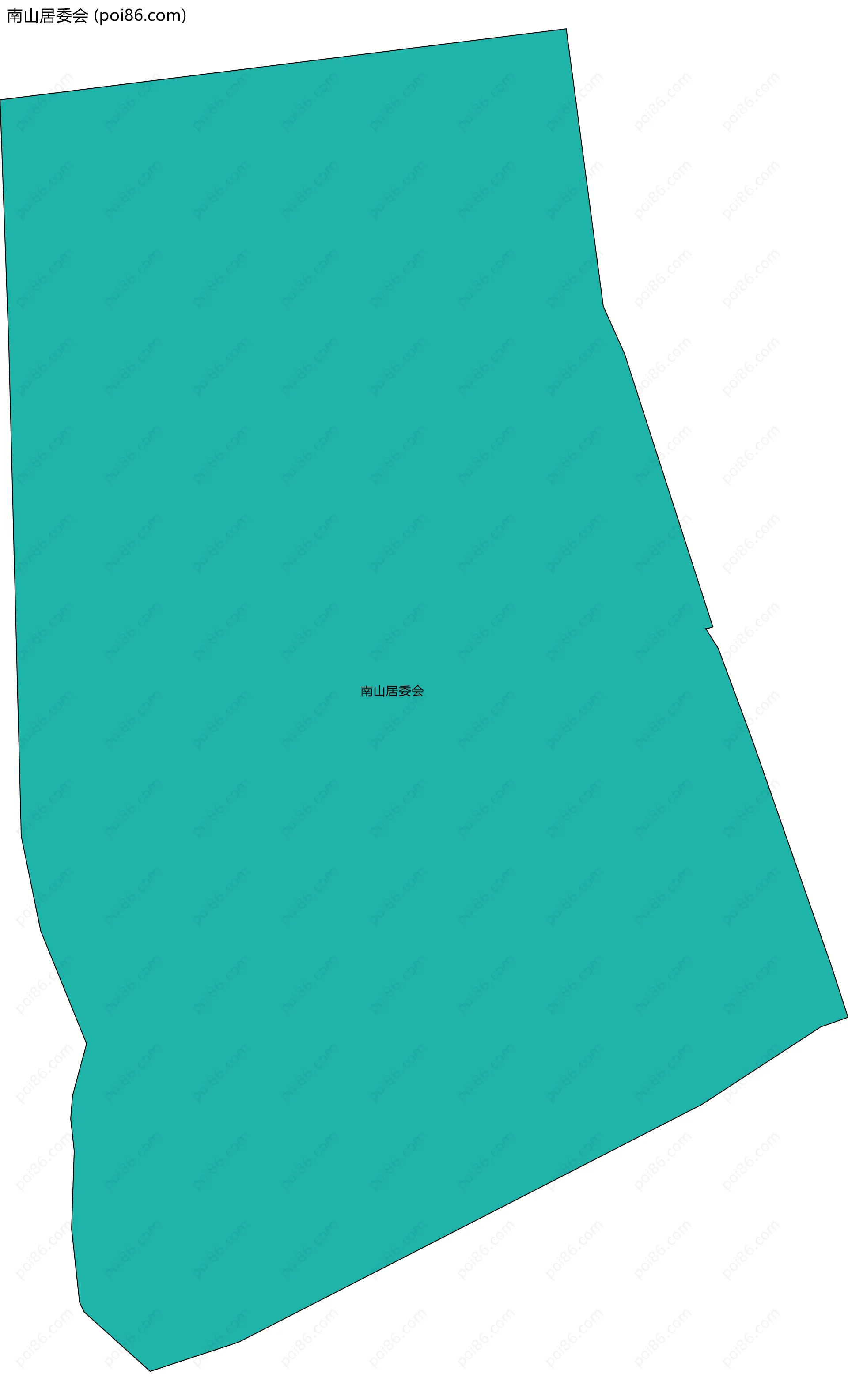 南山居委会边界地图