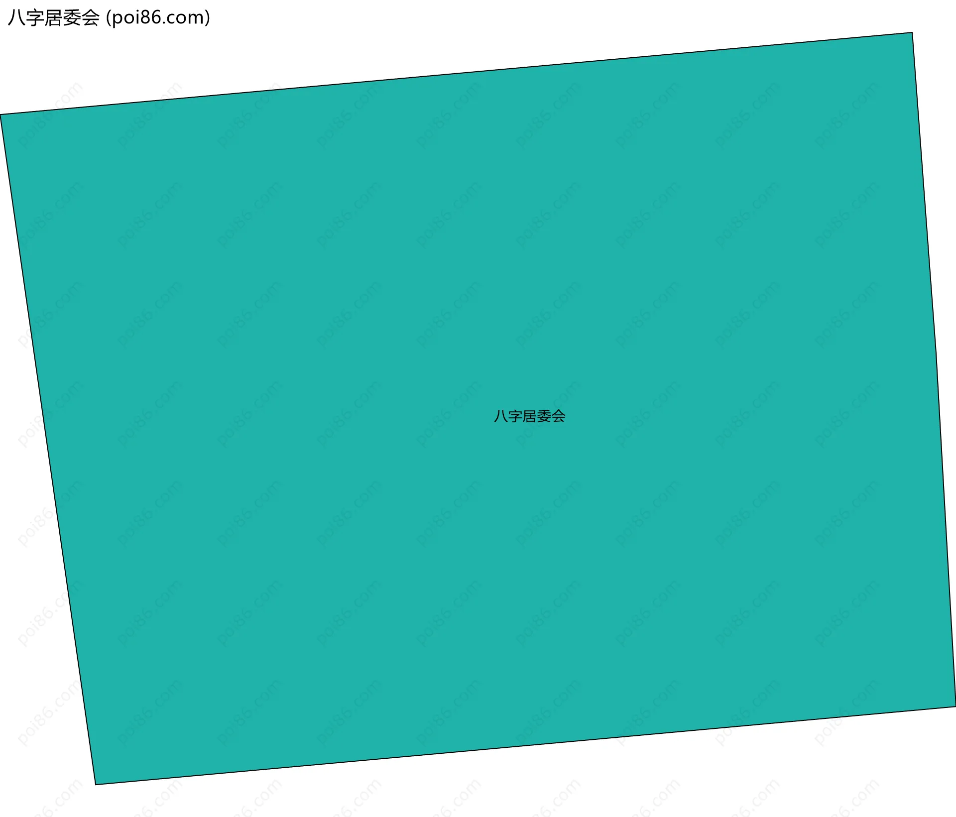 八字居委会边界地图
