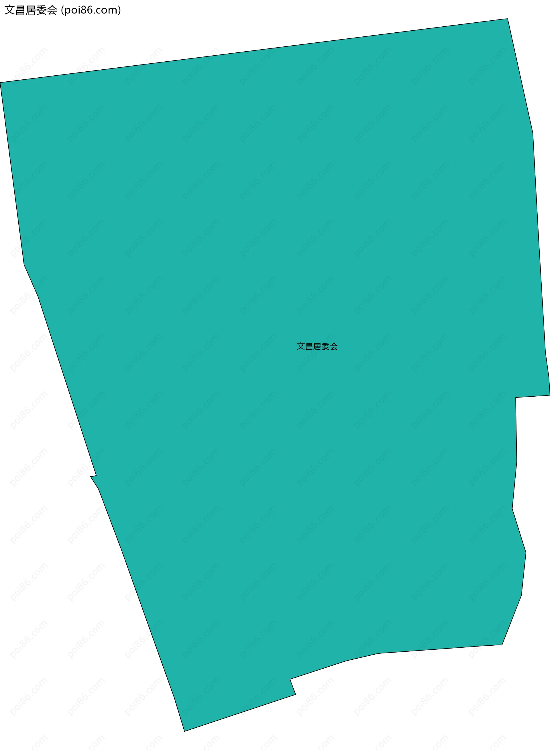 文昌居委会边界地图