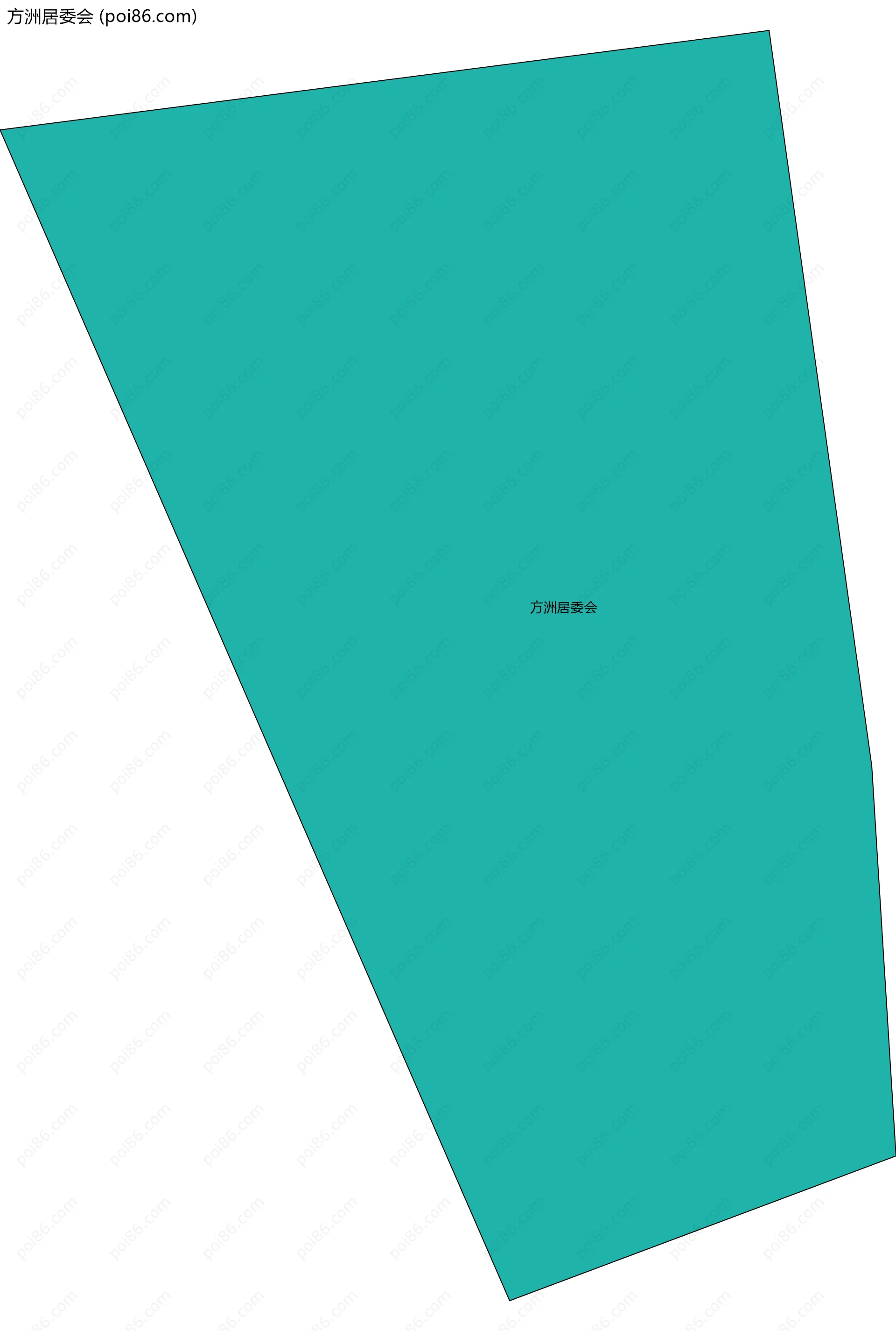 方洲居委会边界地图