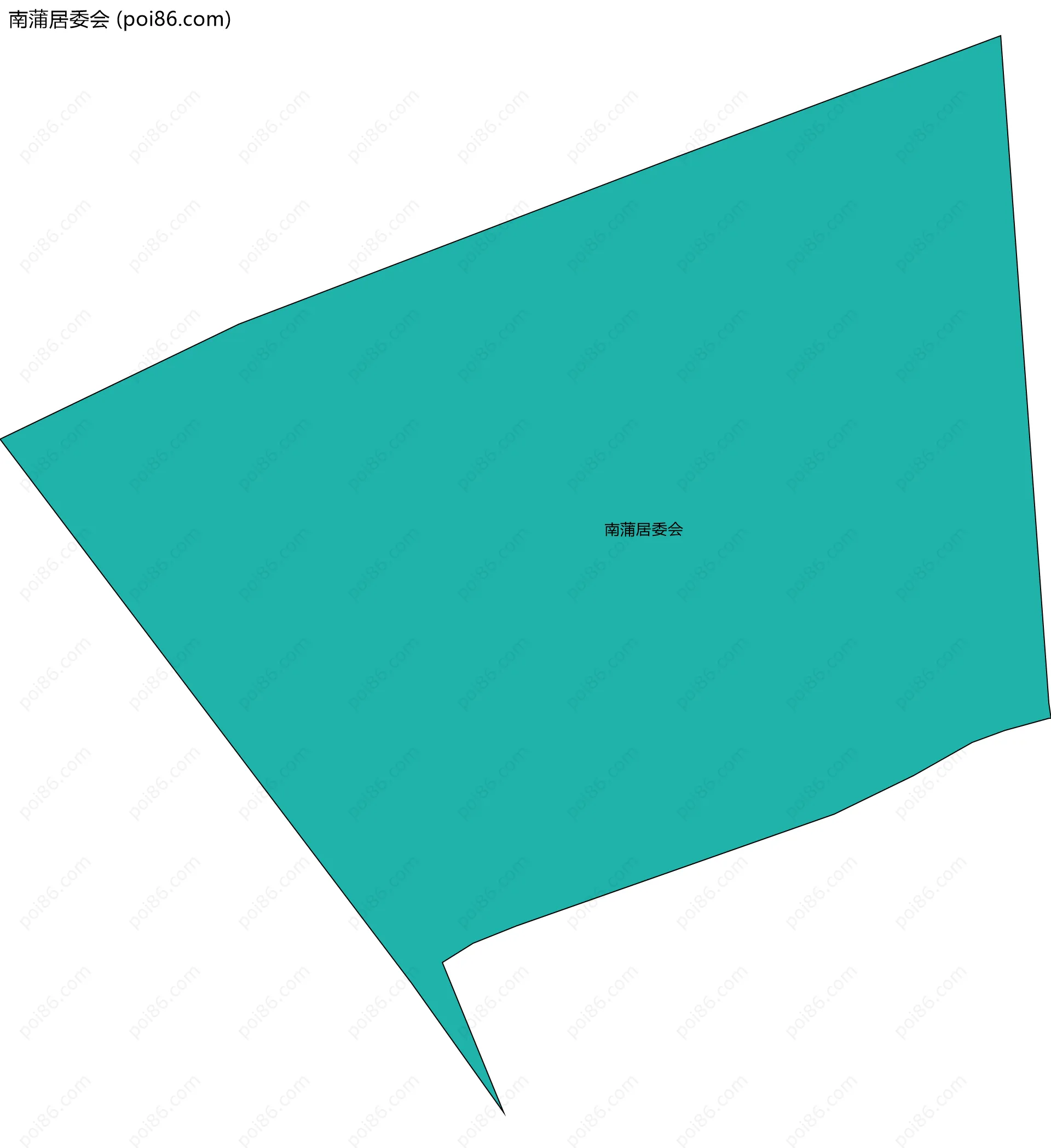 南蒲居委会边界地图