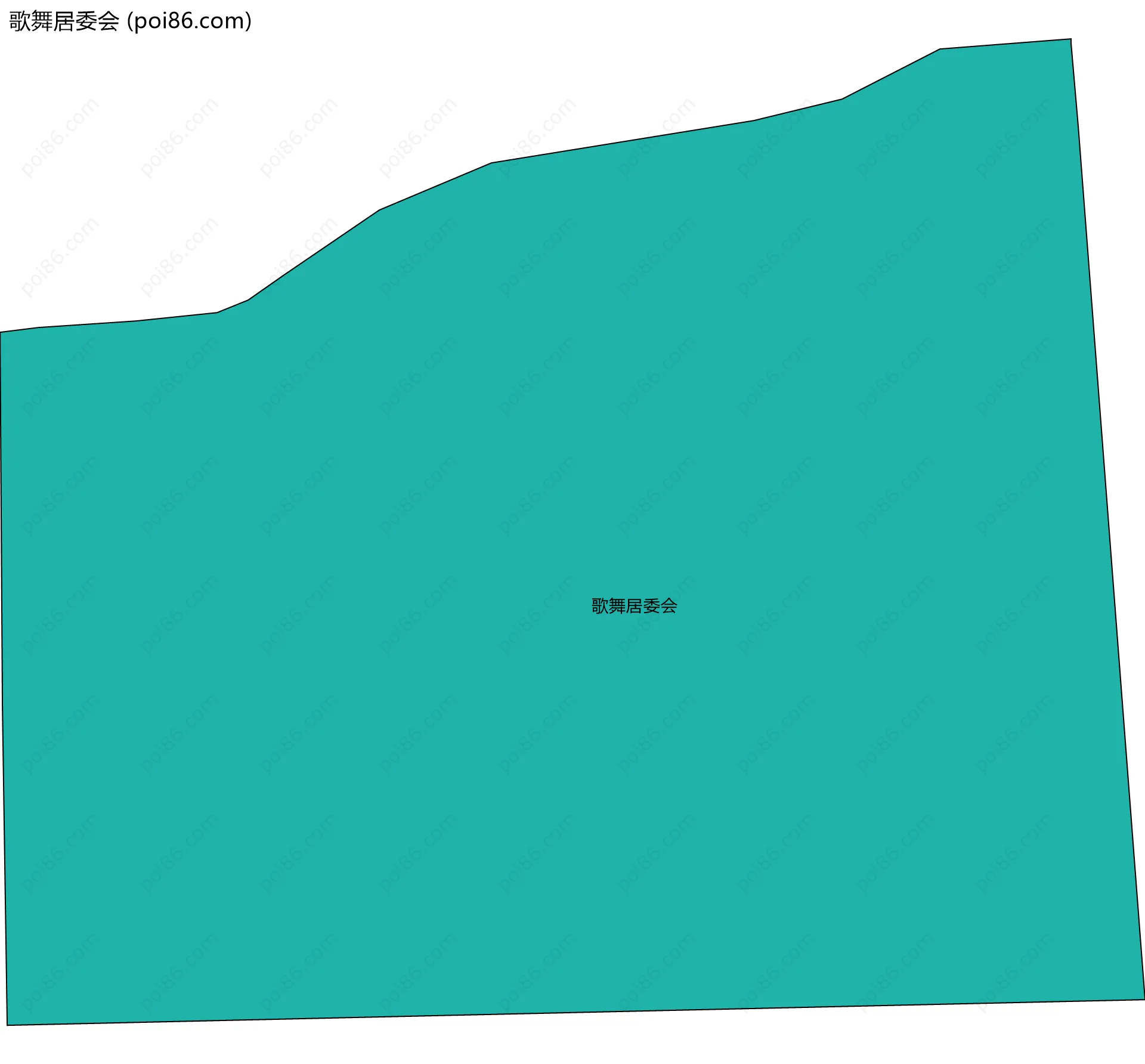 歌舞居委会边界地图
