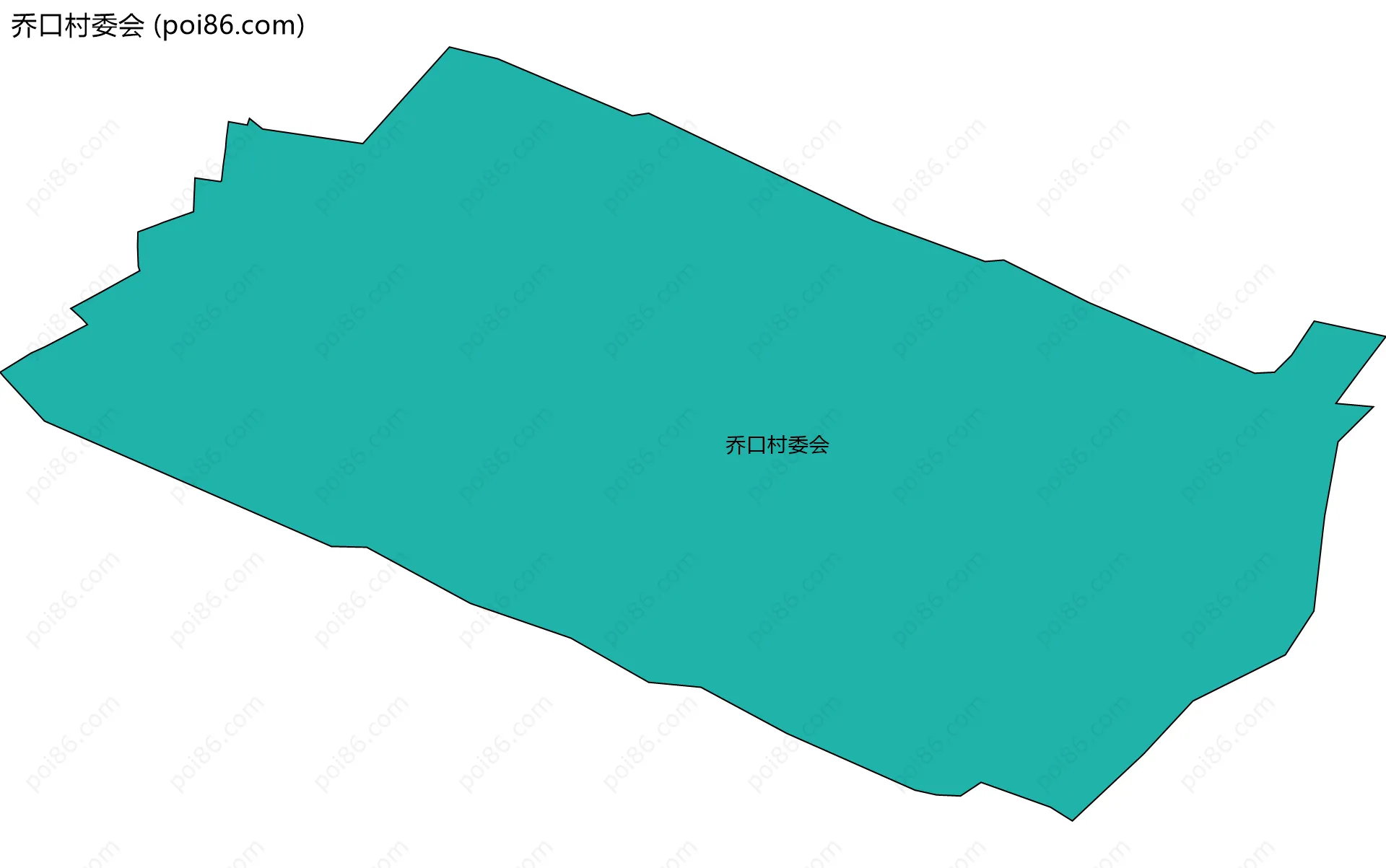 乔口村委会边界地图