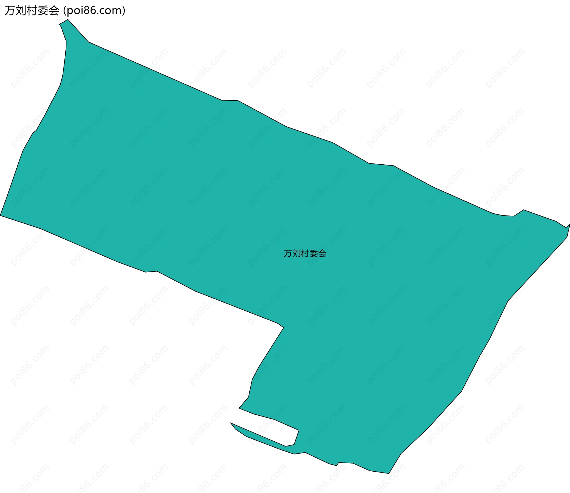 万刘村委会边界地图