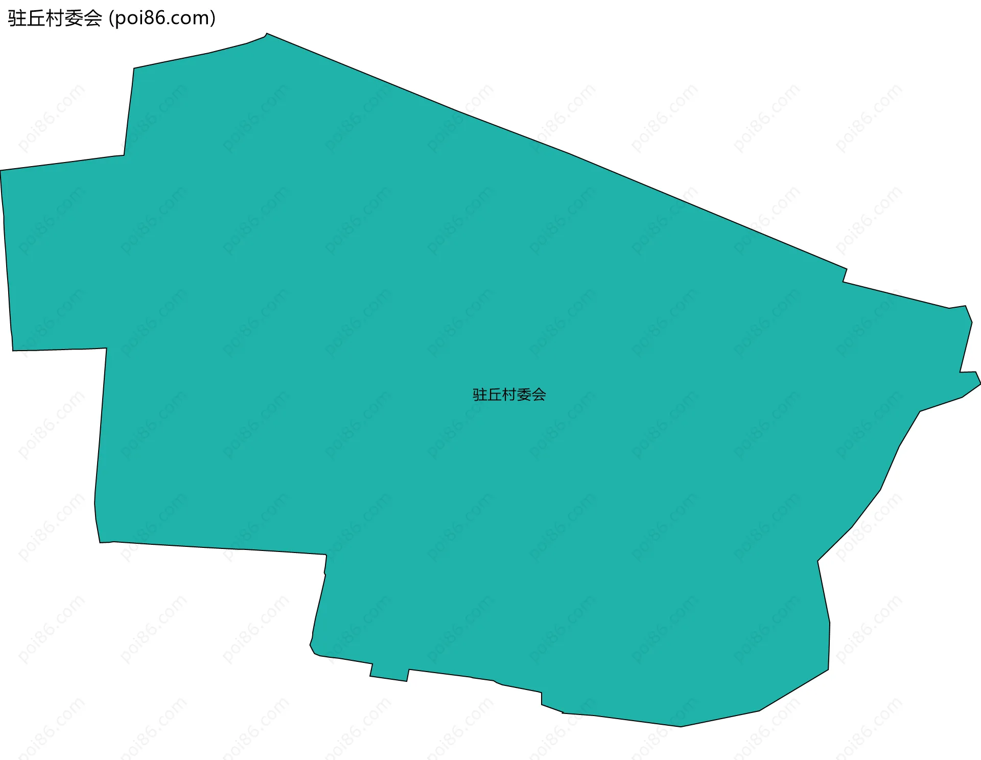 驻丘村委会边界地图