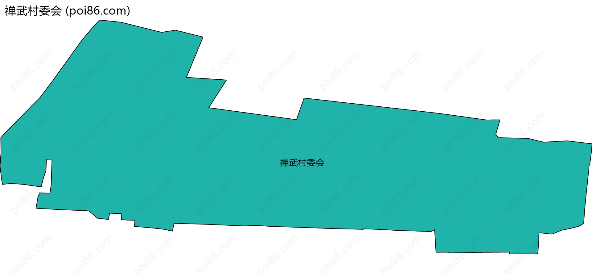 禅武村委会边界地图