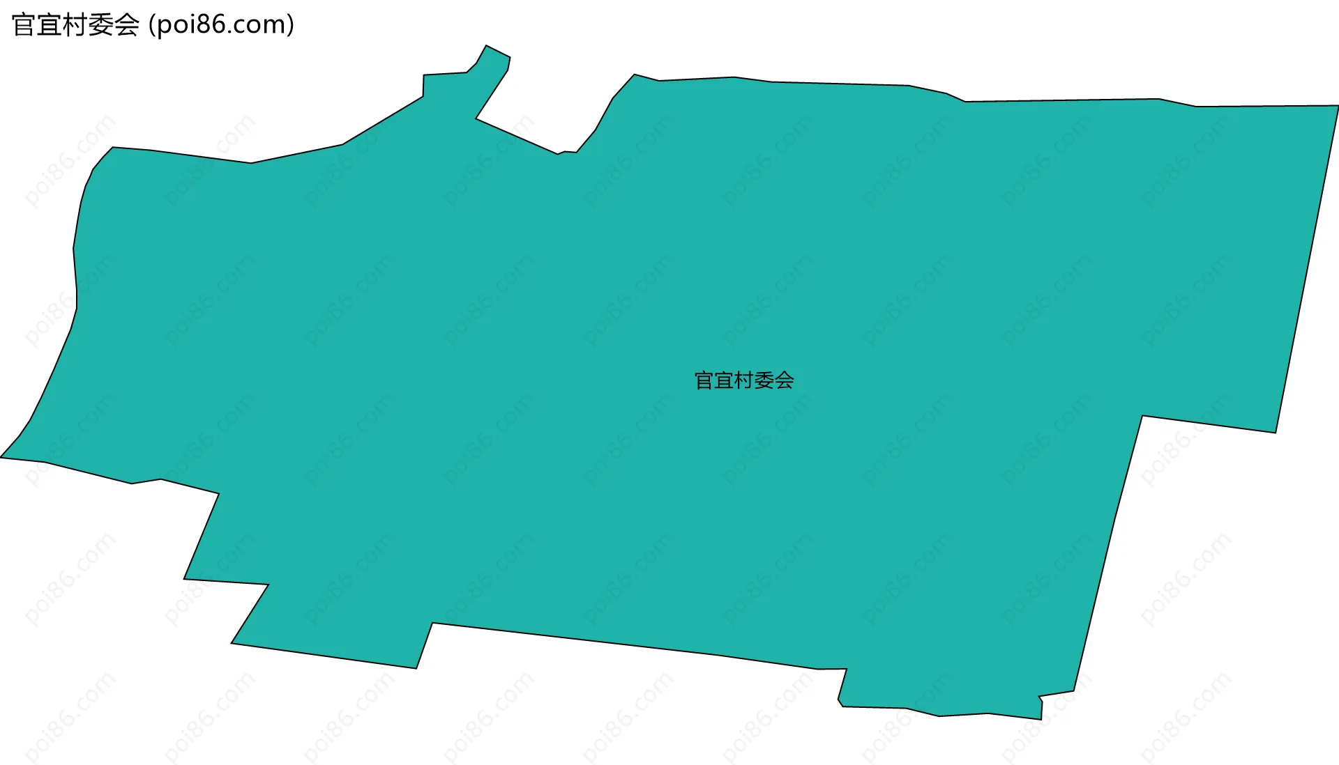 官宜村委会边界地图