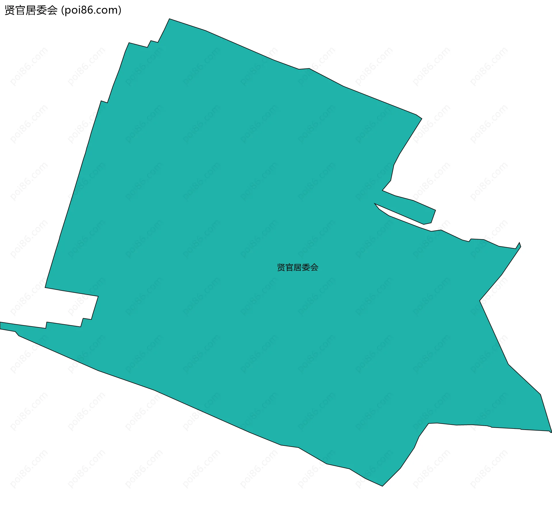 贤官居委会边界地图