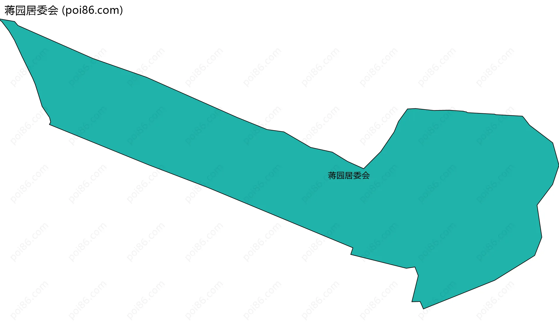 蒋园居委会边界地图