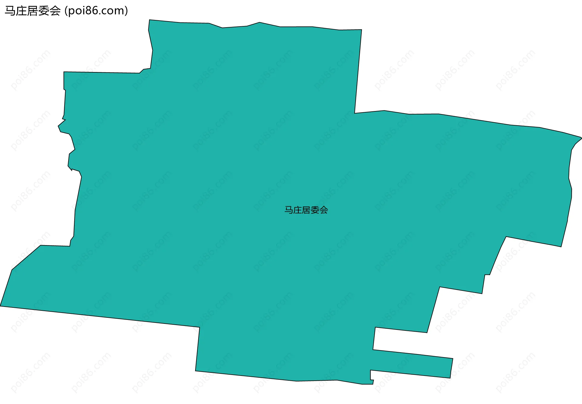 马庄居委会边界地图
