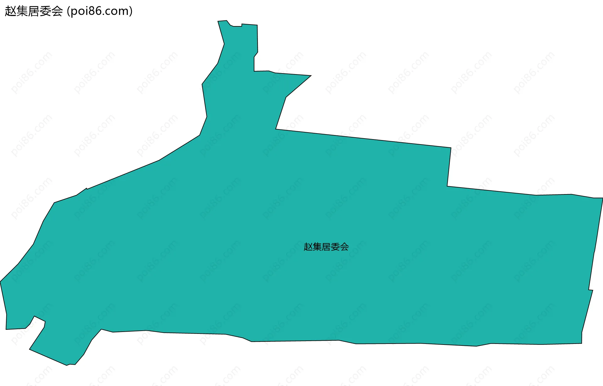 赵集居委会边界地图