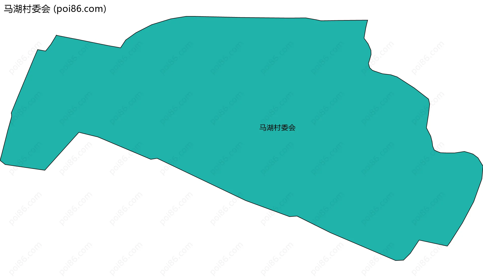 马湖村委会边界地图