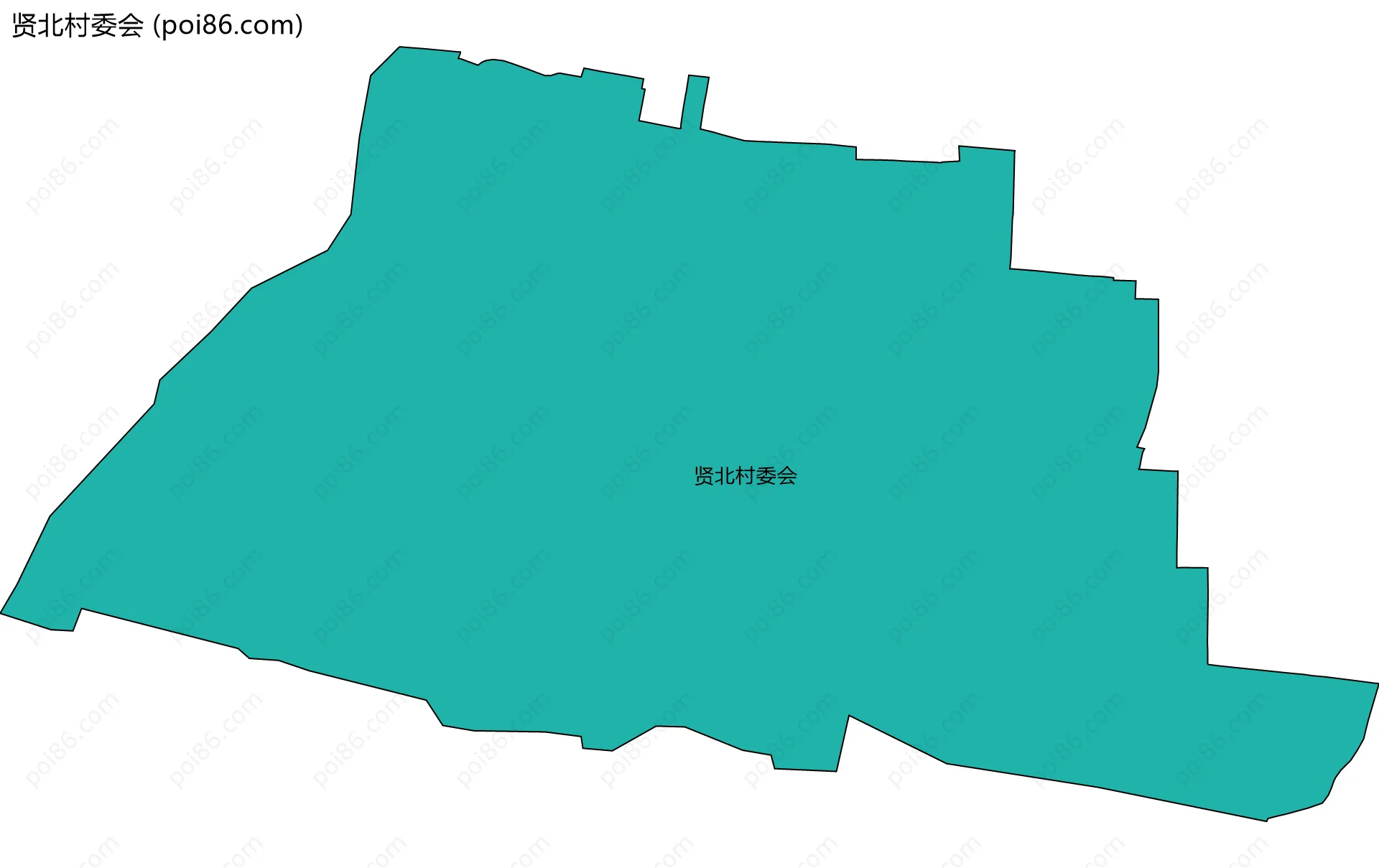 贤北村委会边界地图