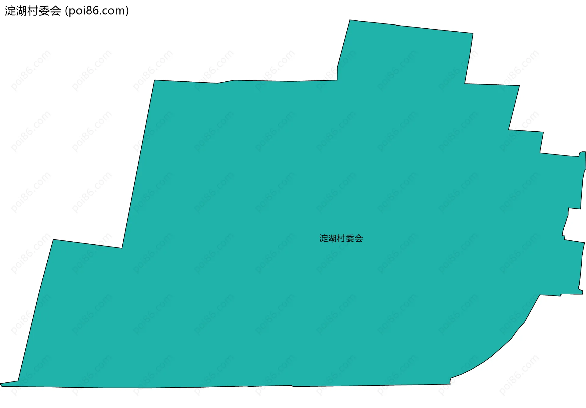 淀湖村委会边界地图