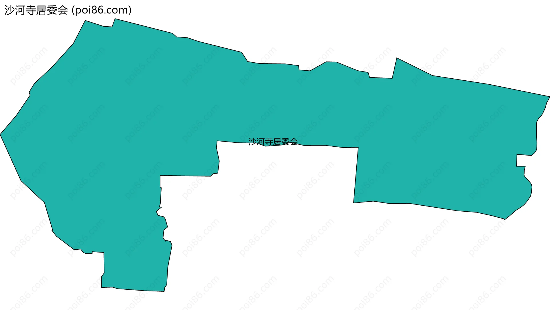 沙河寺居委会边界地图