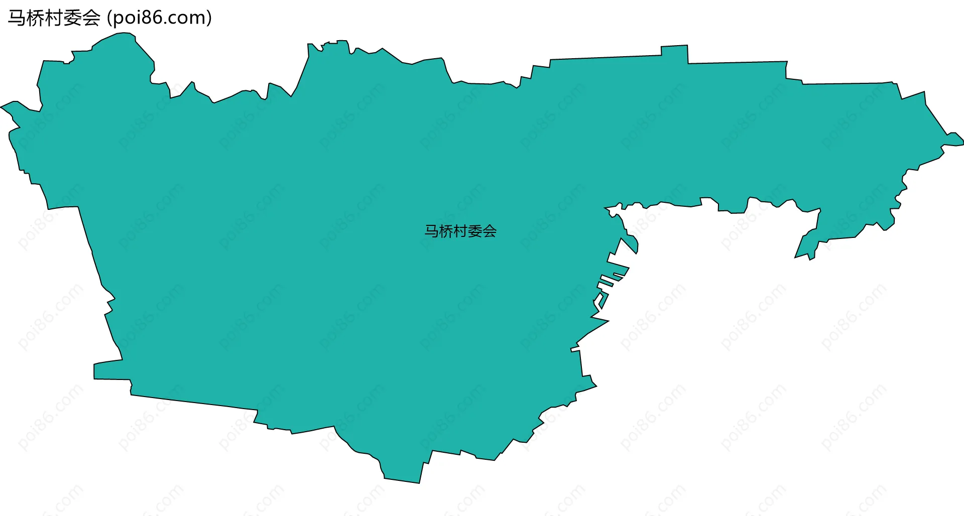 马桥村委会边界地图