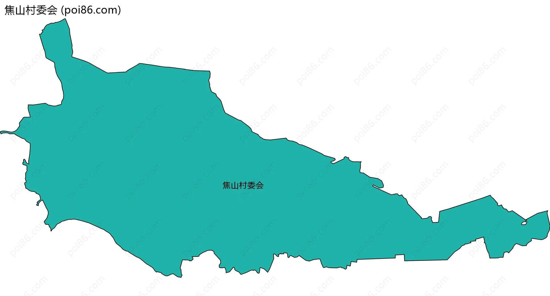 焦山村委会边界地图