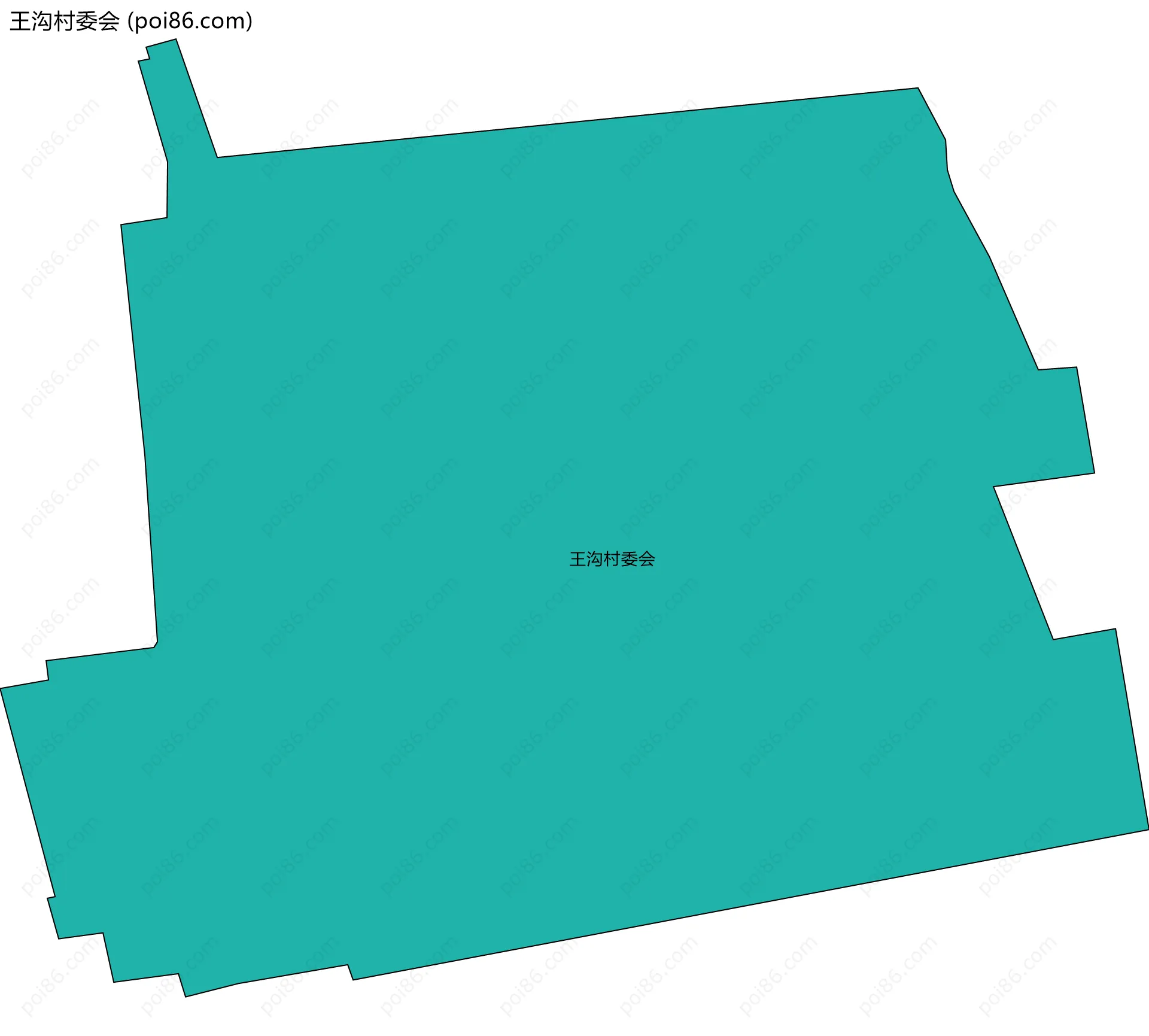 王沟村委会边界地图