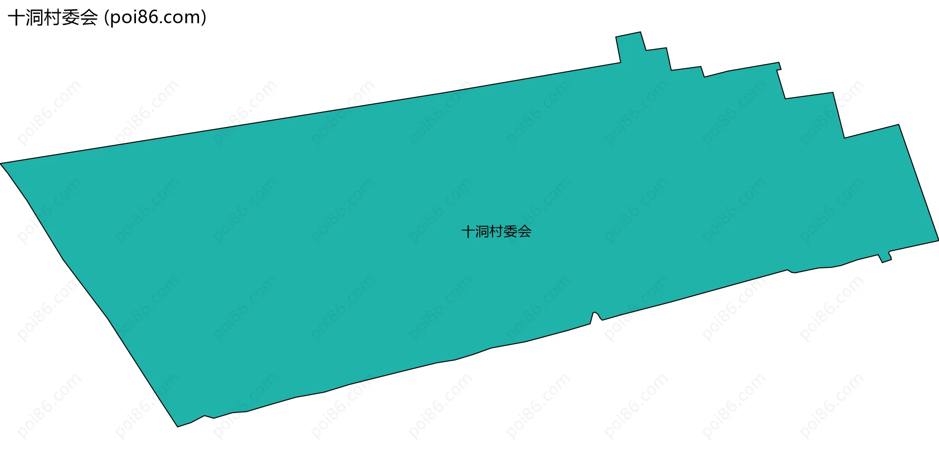 十洞村委会边界地图