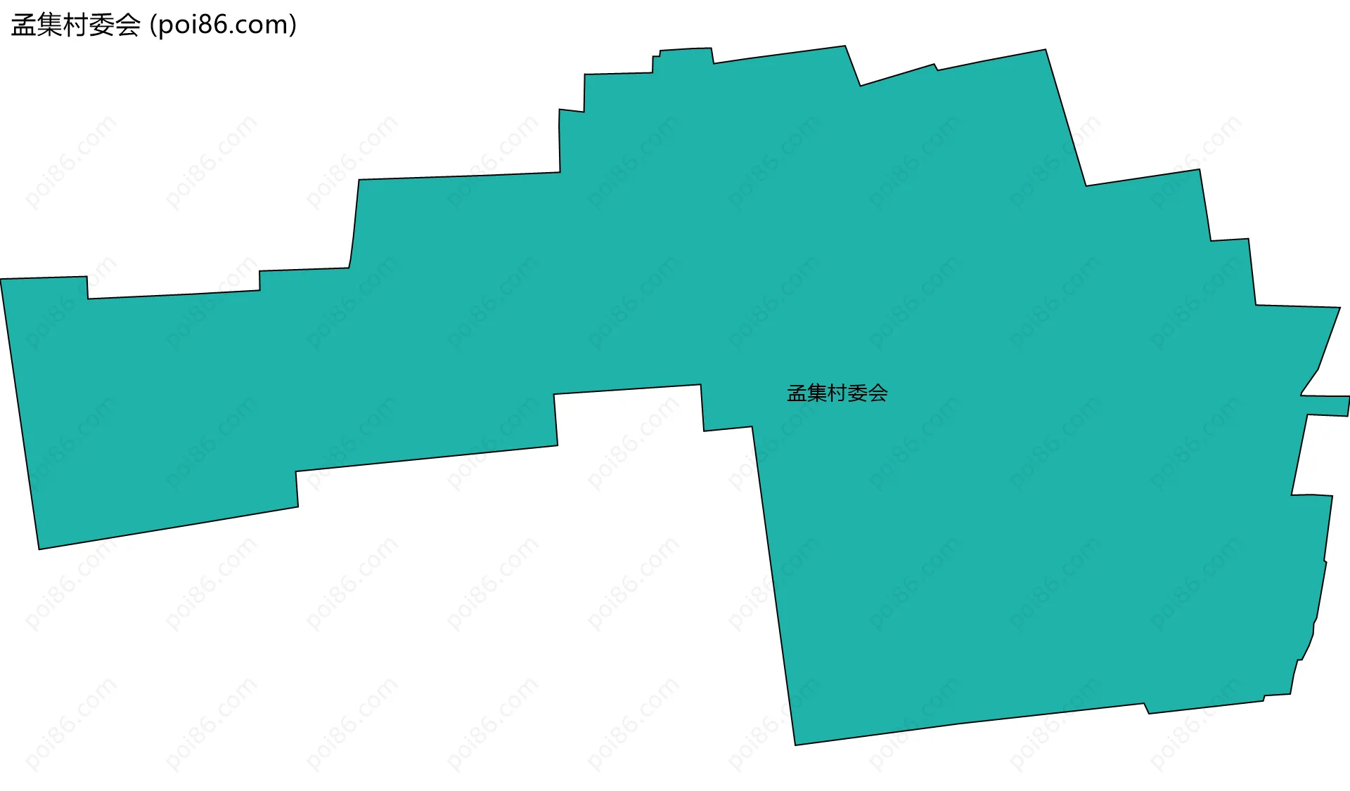 孟集村委会边界地图