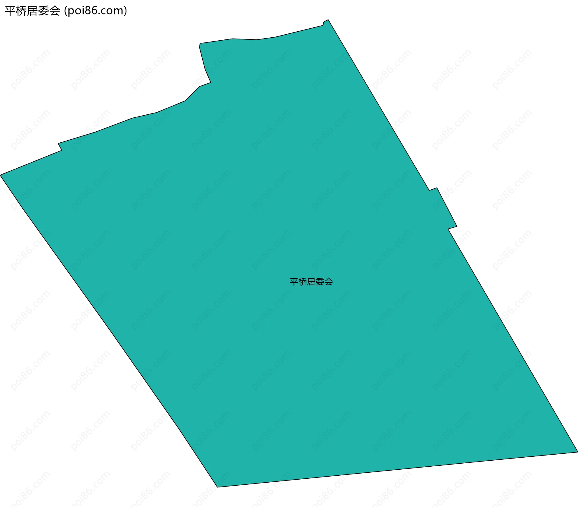 平桥居委会边界地图