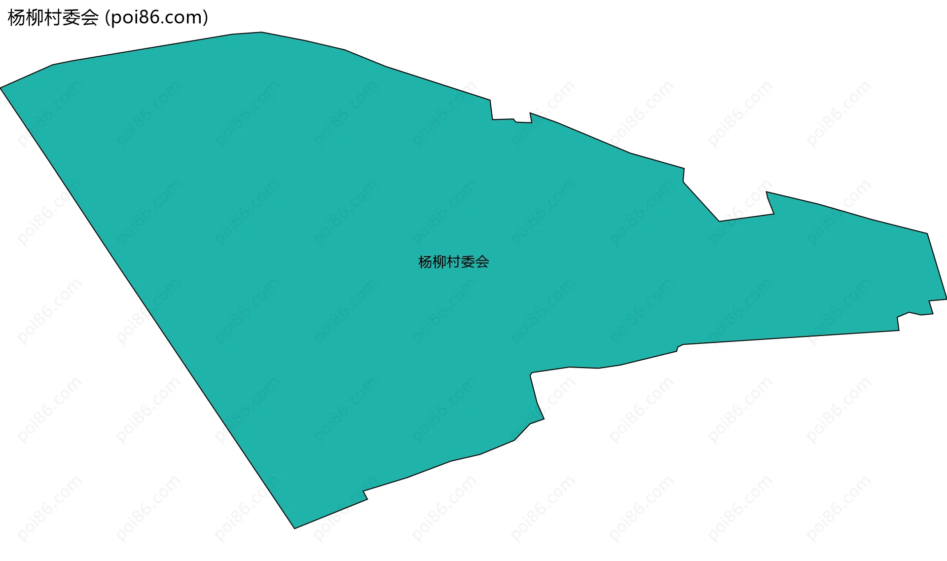 杨柳村委会边界地图