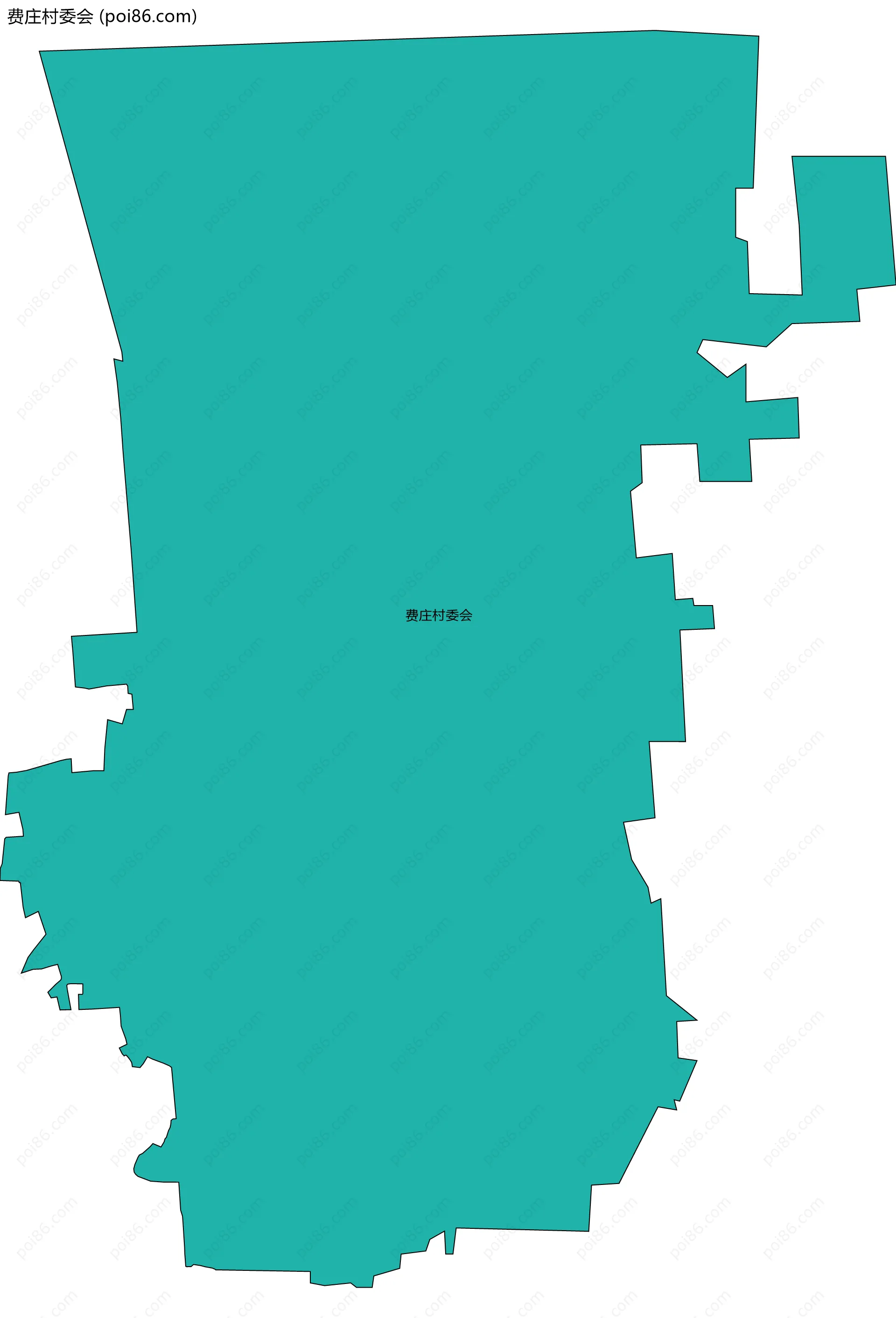 费庄村委会边界地图