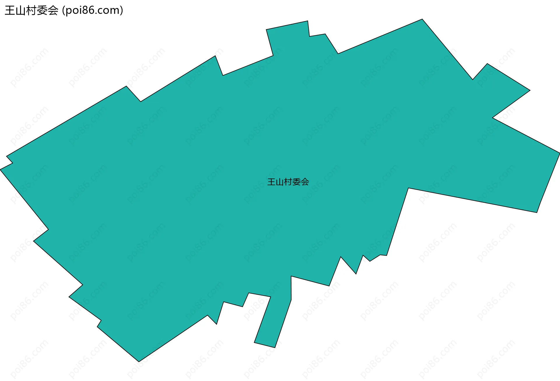 王山村委会边界地图