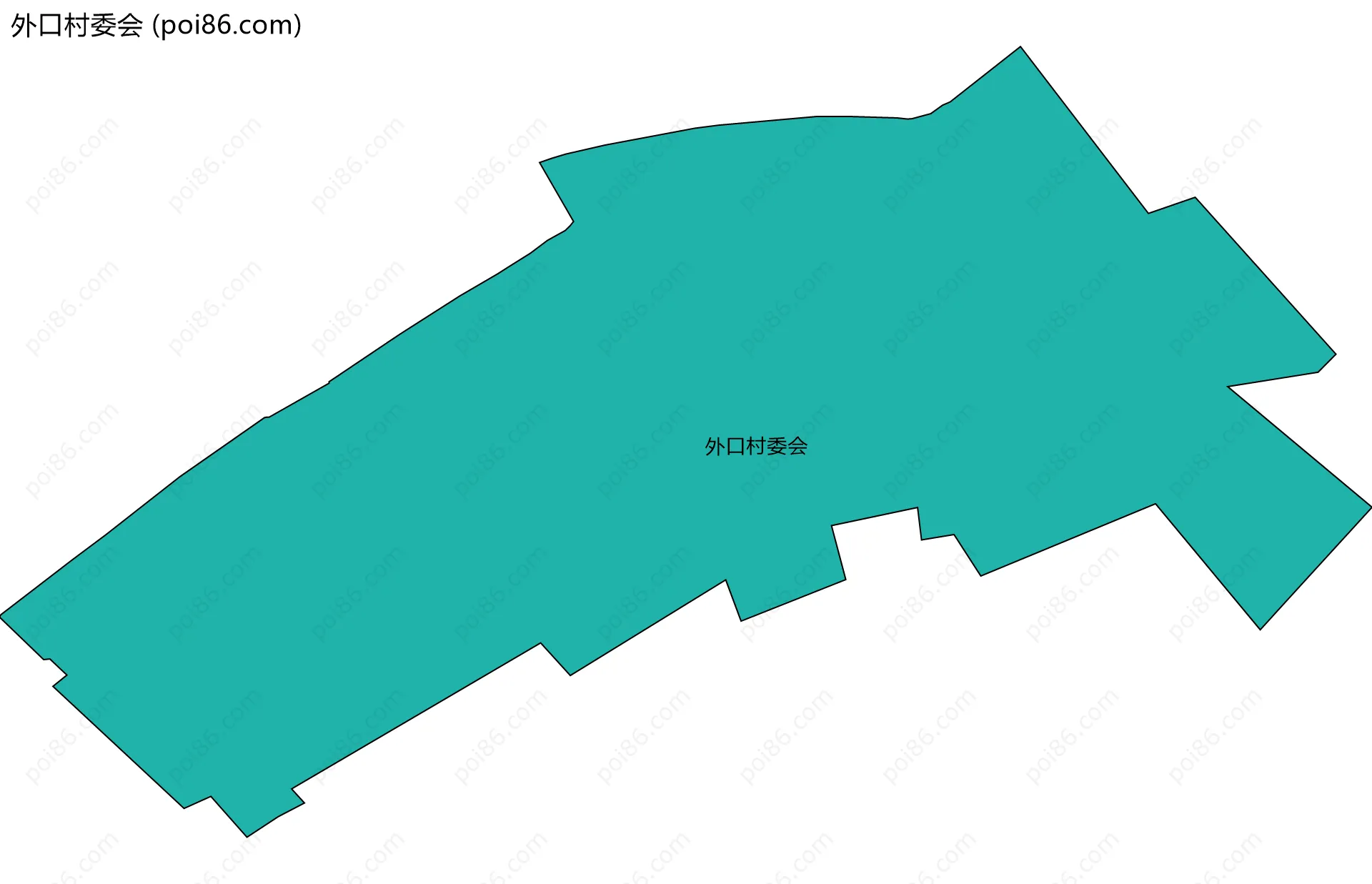 外口村委会边界地图