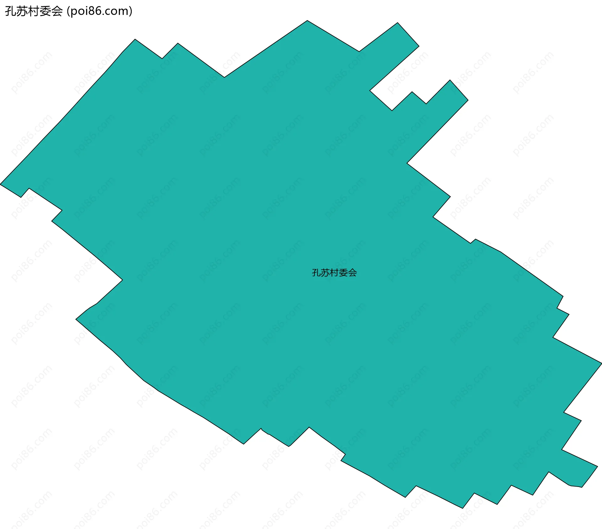 孔苏村委会边界地图