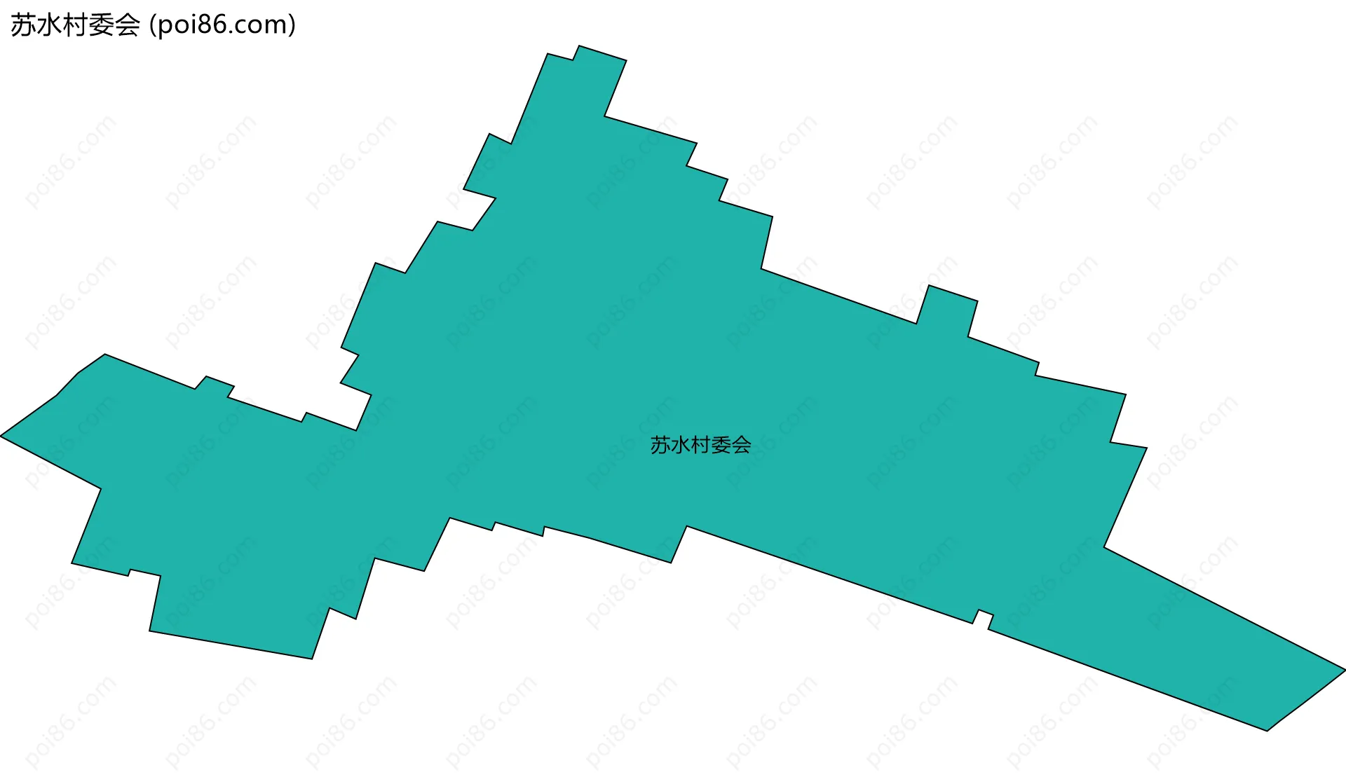 苏水村委会边界地图