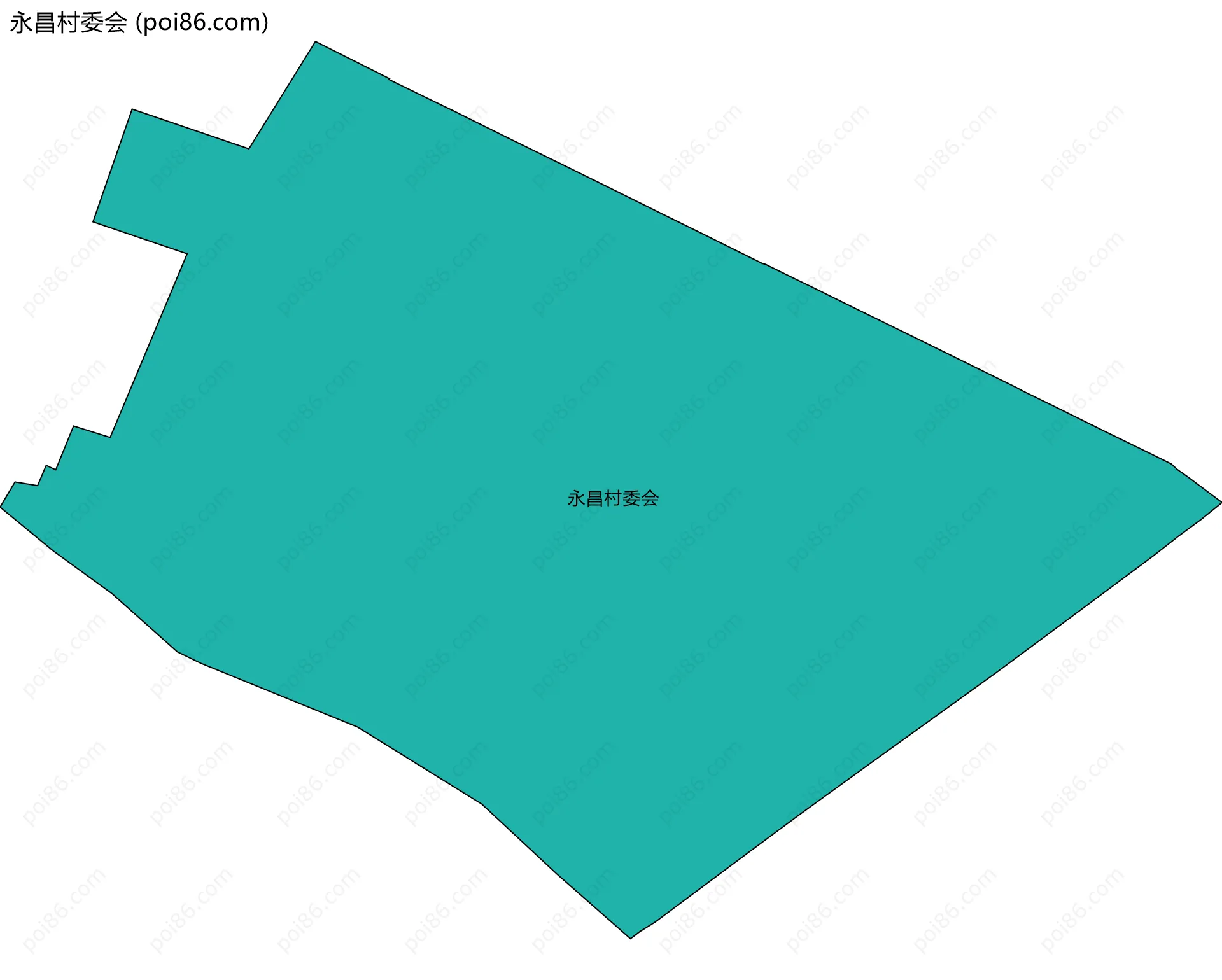 永昌村委会边界地图