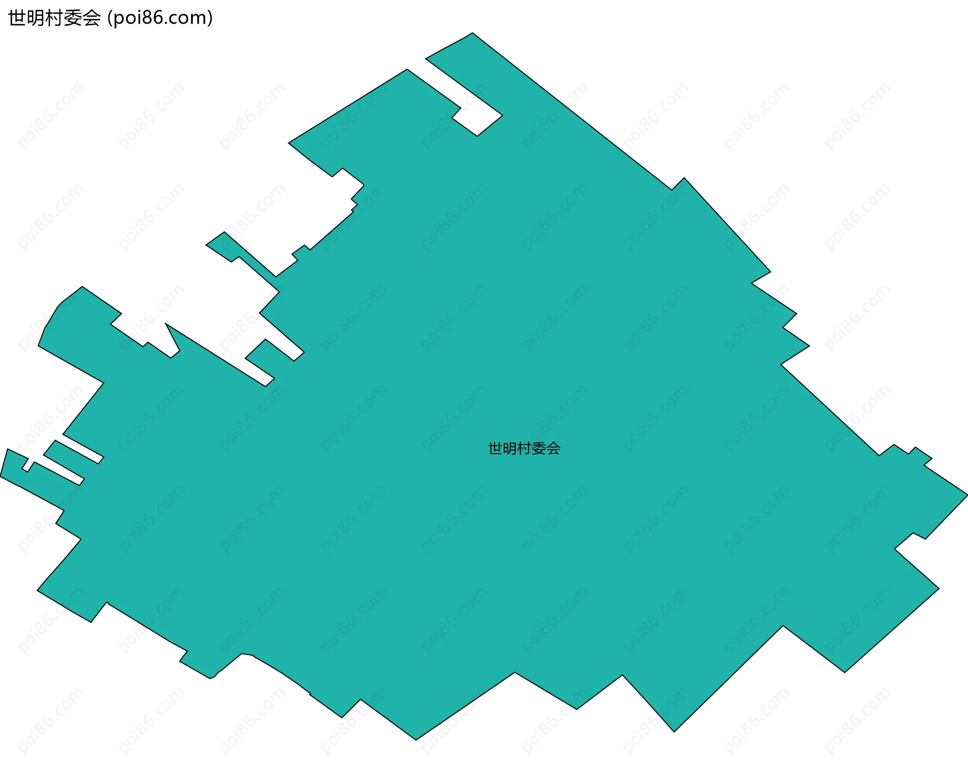 世明村委会边界地图