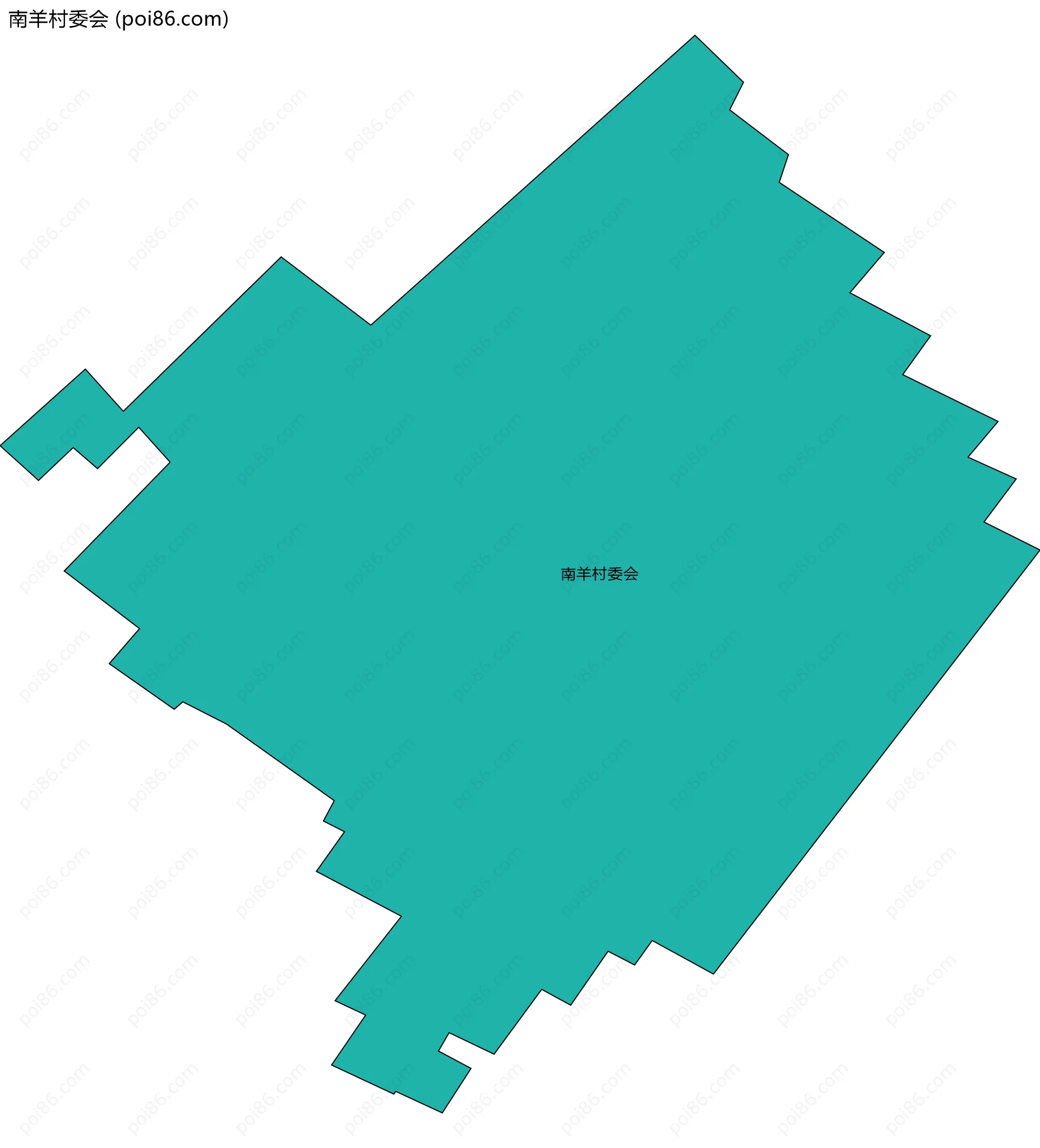 南羊村委会边界地图