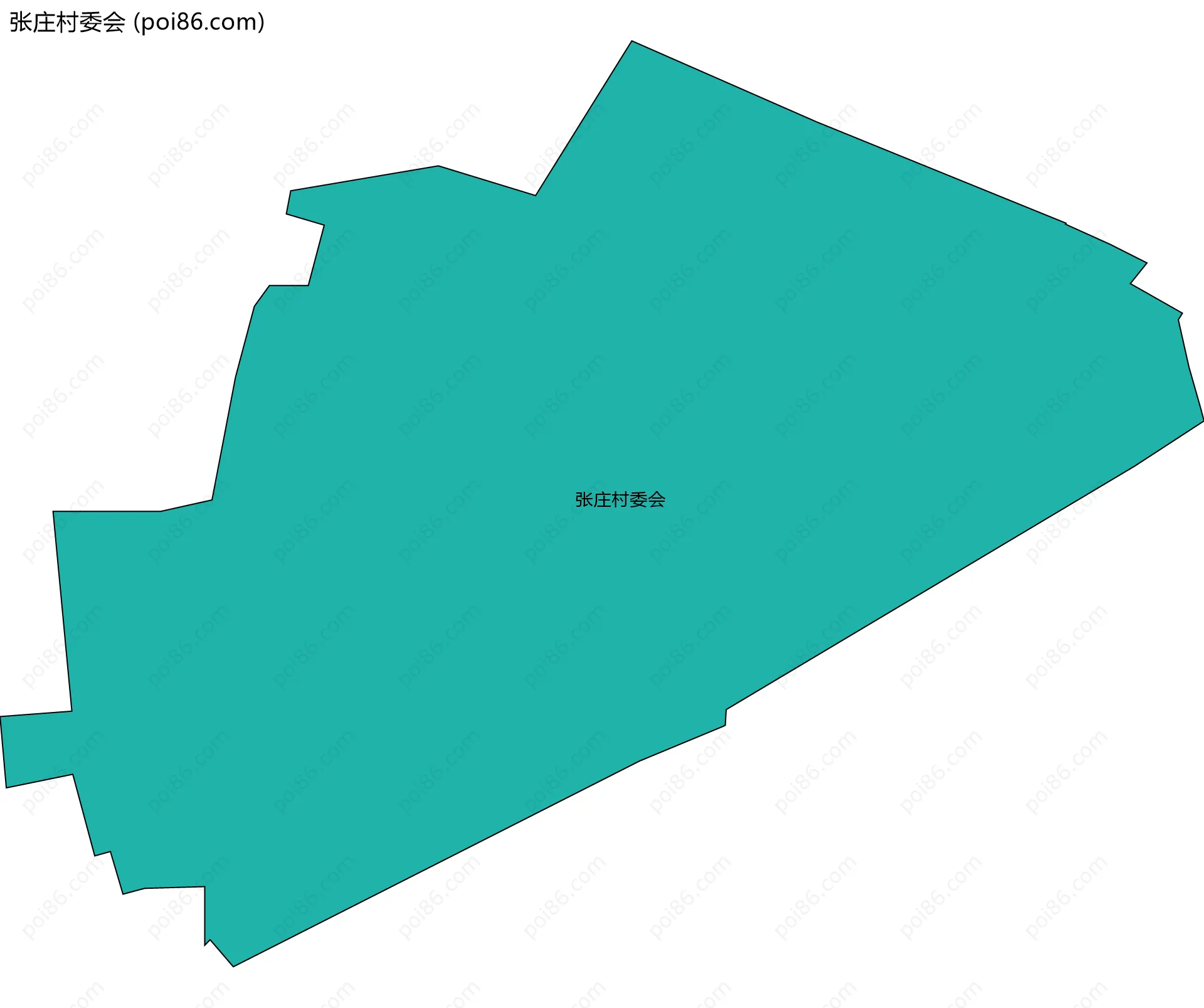 张庄村委会边界地图