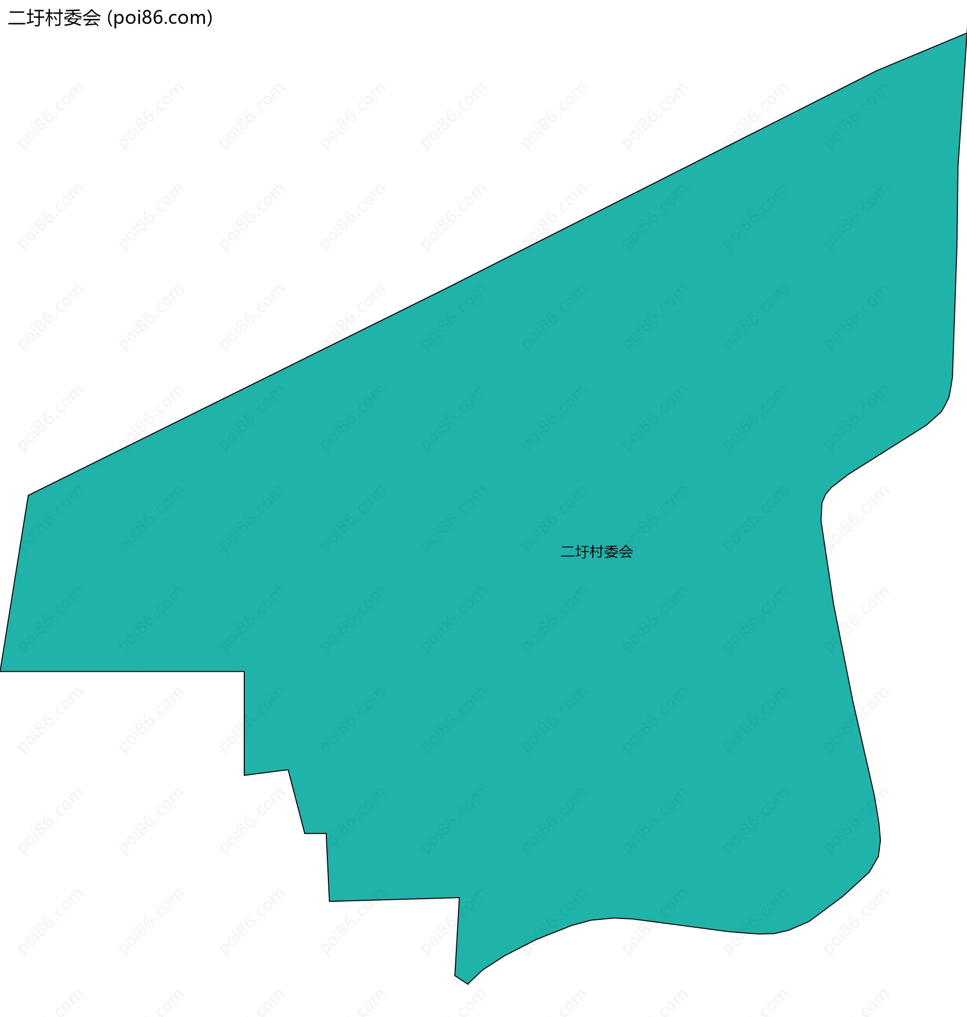 二圩村委会边界地图