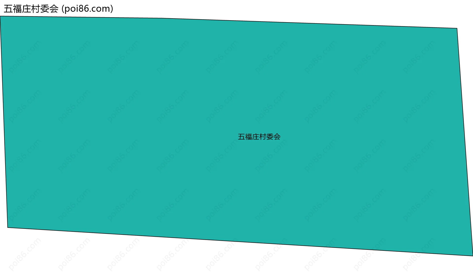 五福庄村委会边界地图