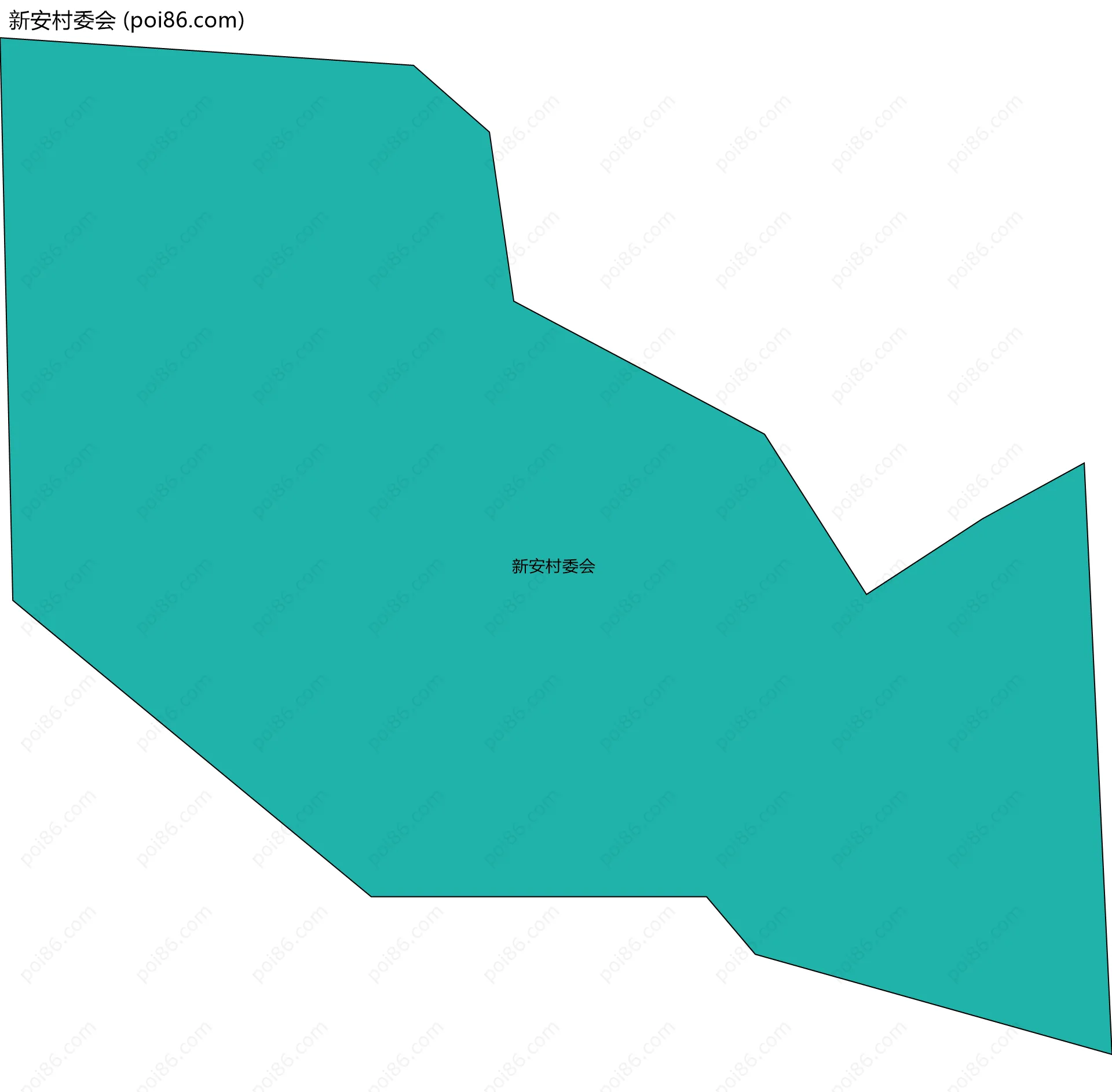 新安村委会边界地图
