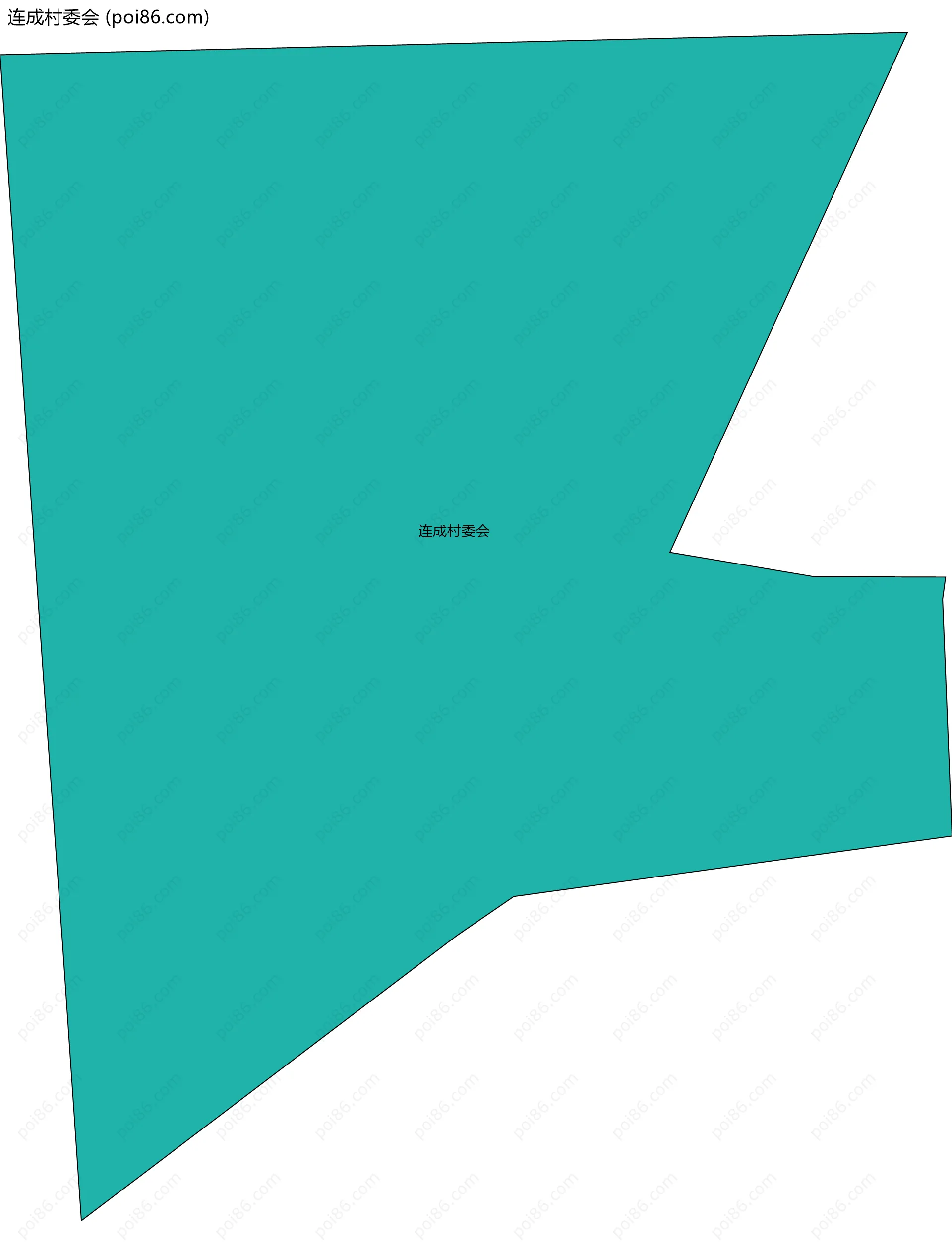 连成村委会边界地图