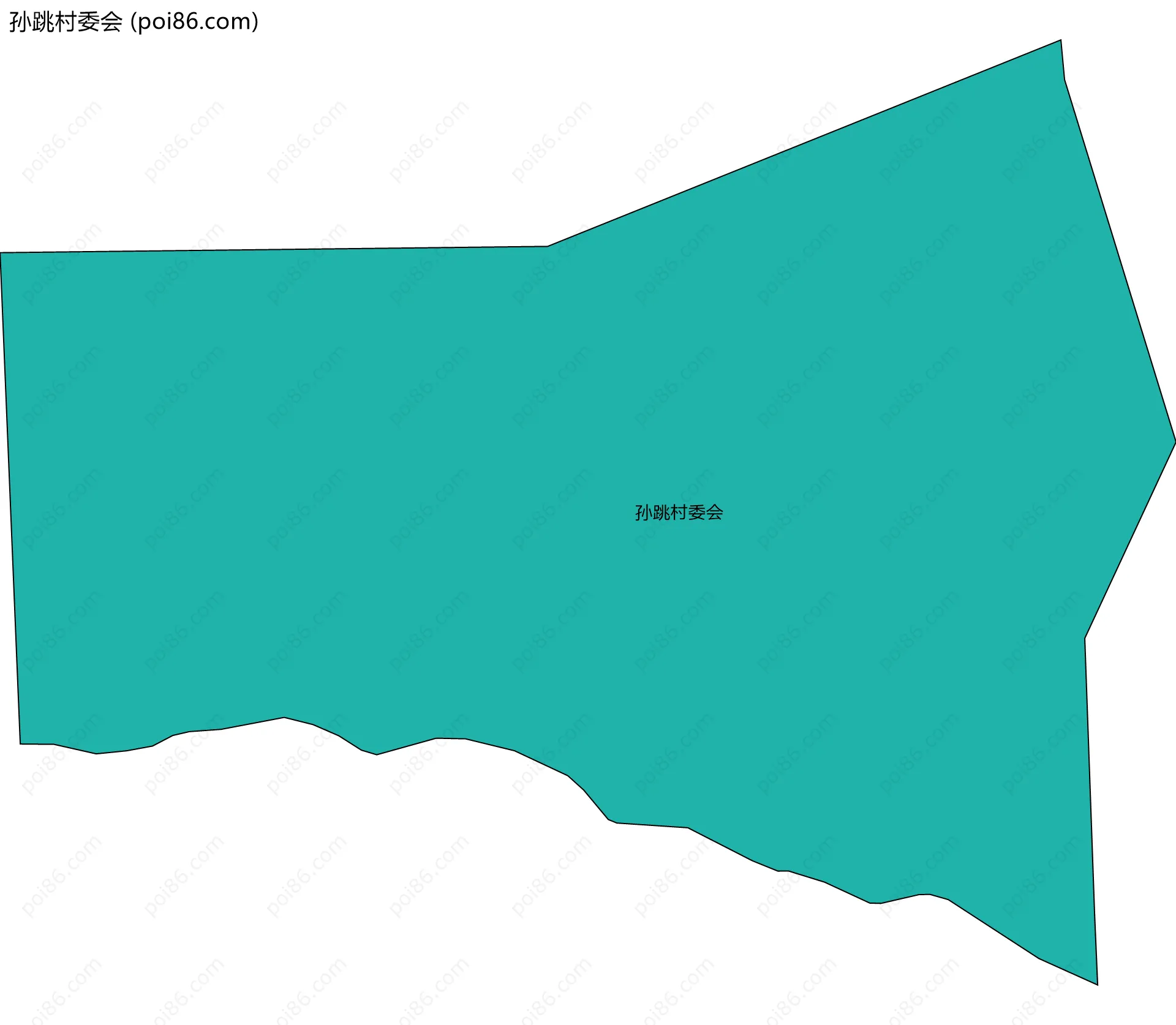 孙跳村委会边界地图