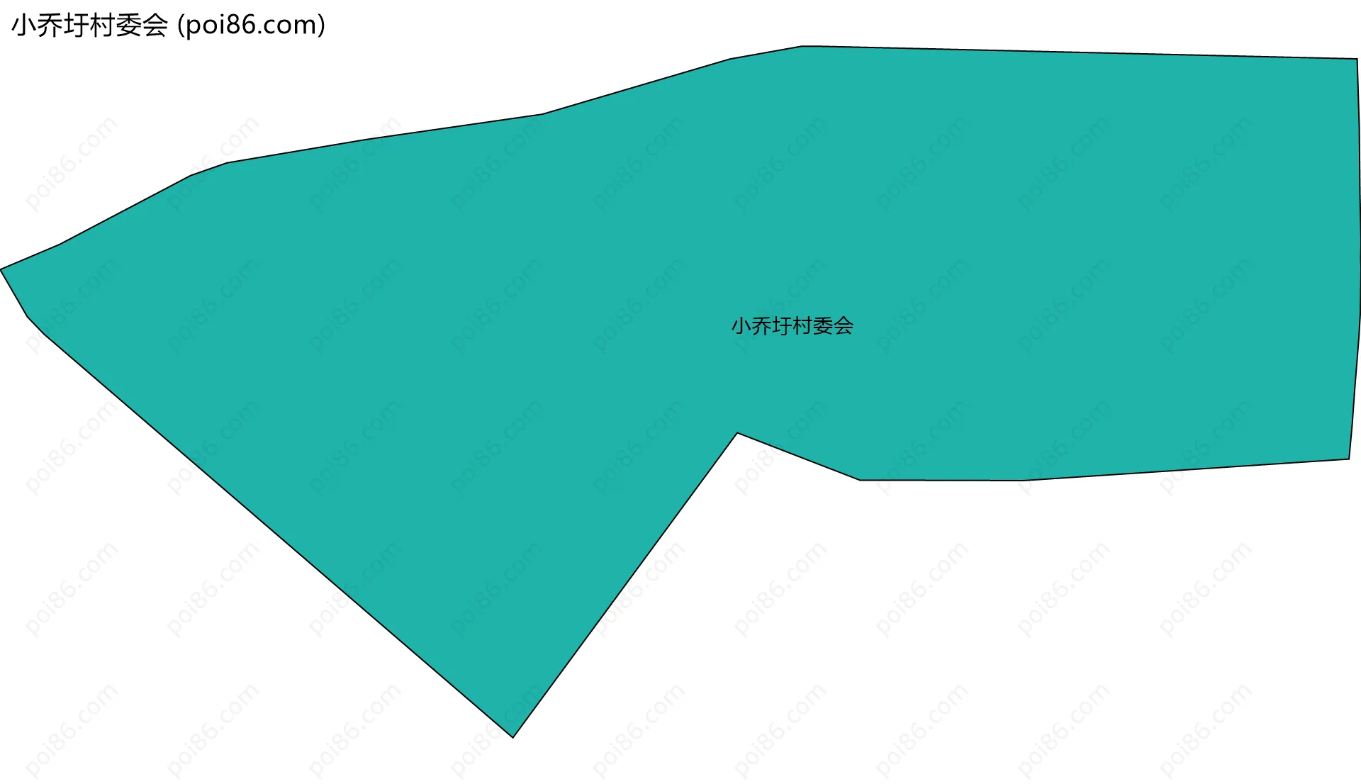 小乔圩村委会边界地图