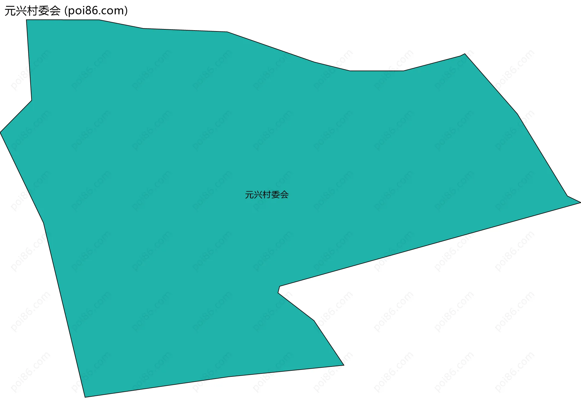 元兴村委会边界地图
