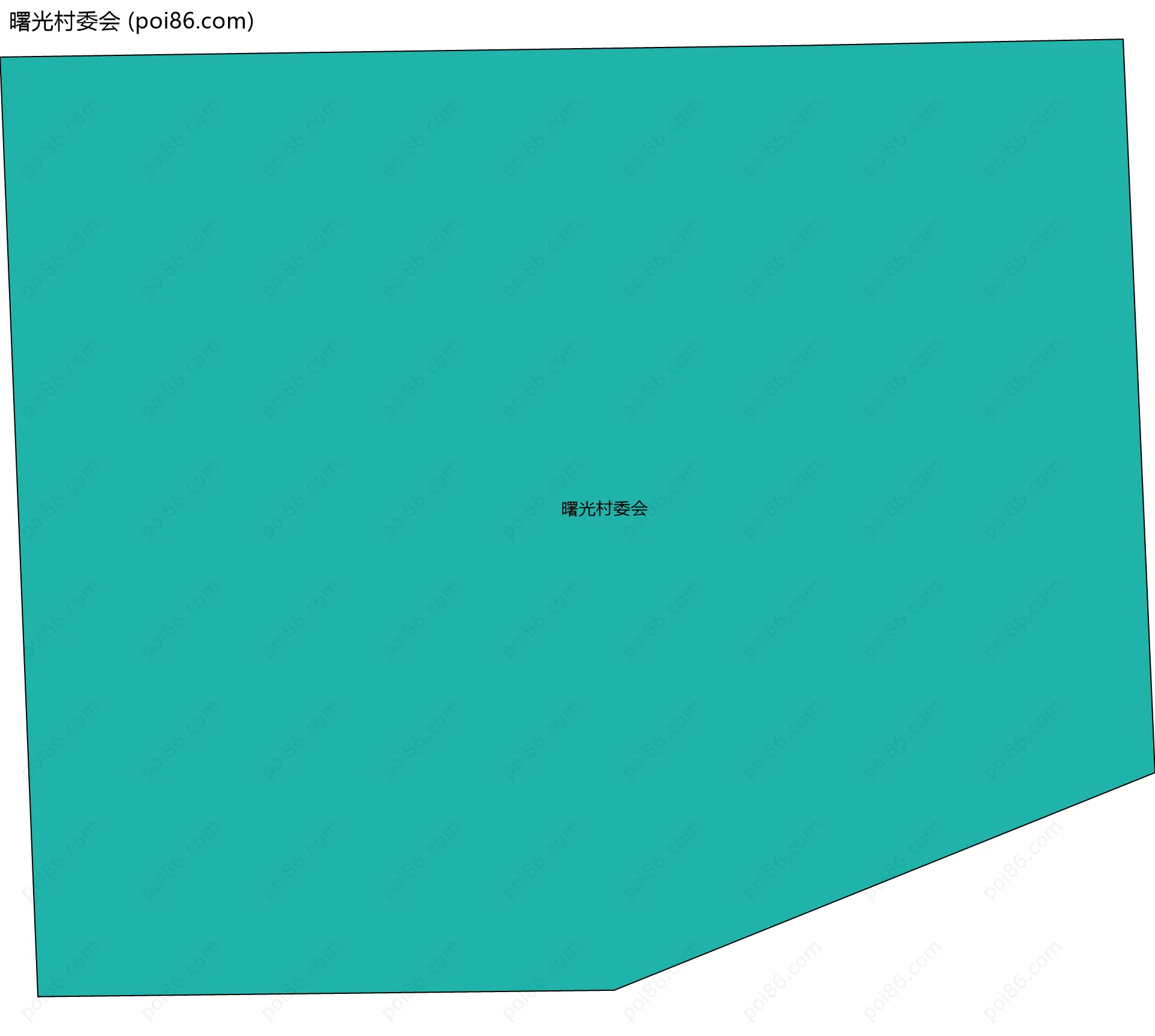 曙光村委会边界地图