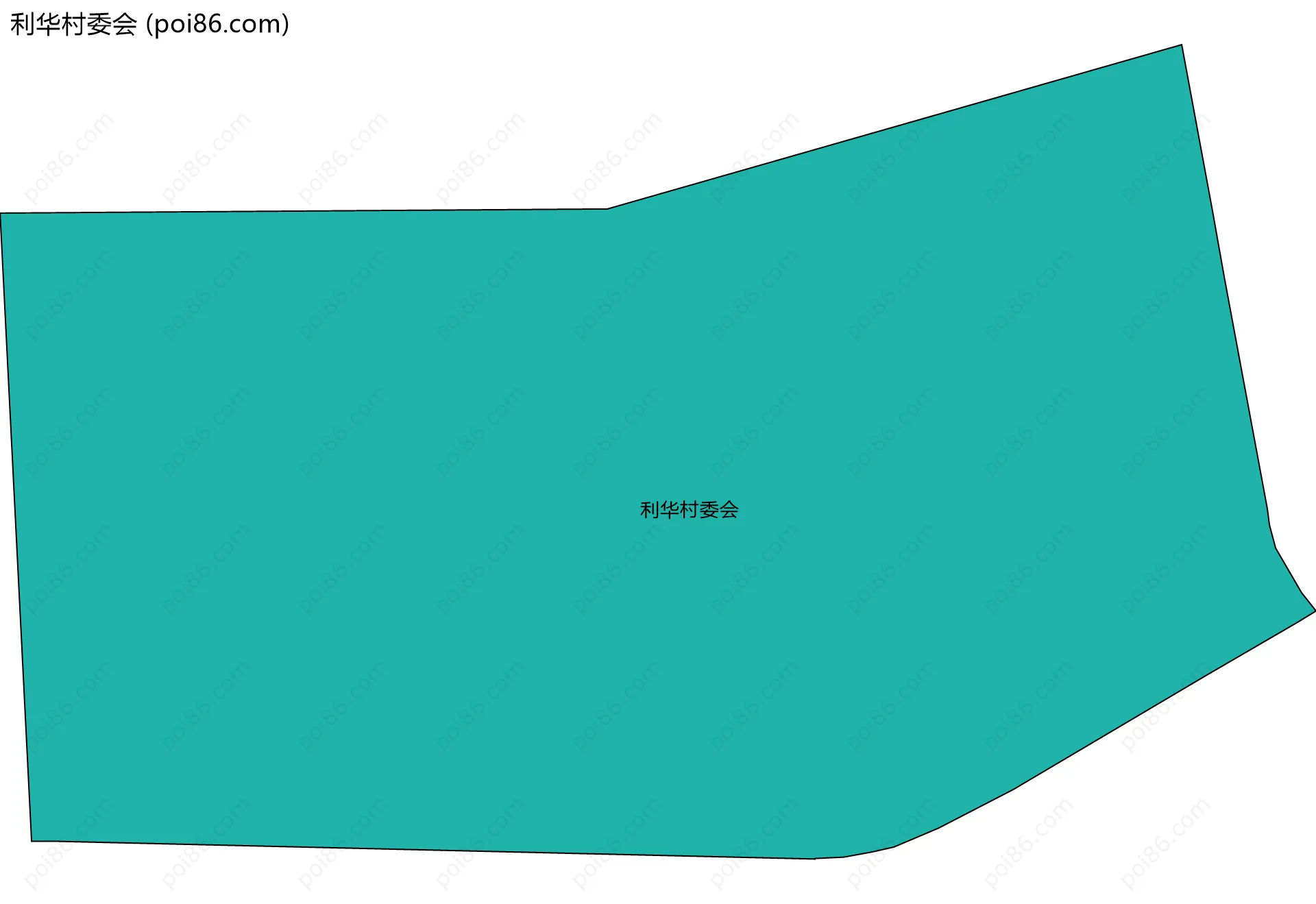 利华村委会边界地图