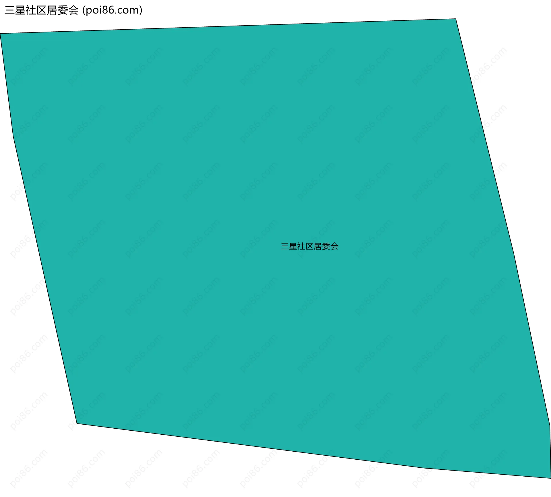 三星社区居委会边界地图